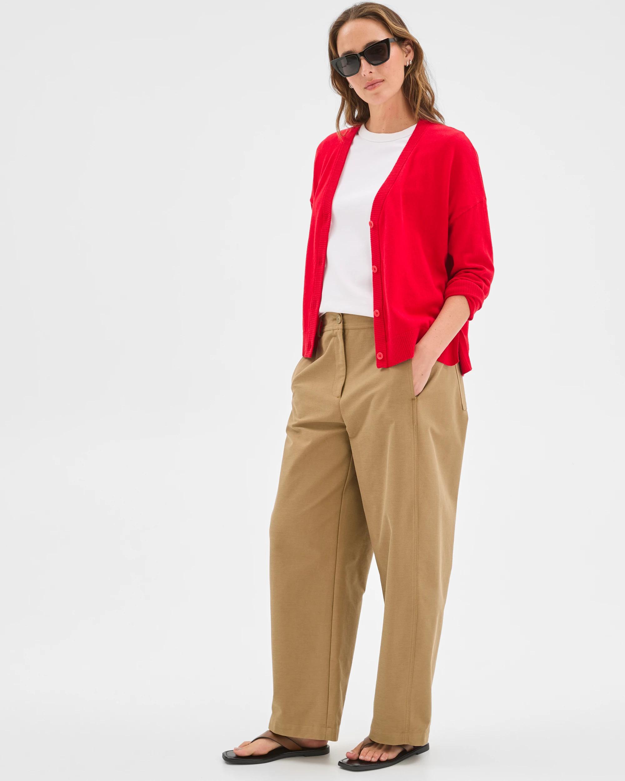 2 Target Woman Relaxed Forward Seam Barrel Leg Pants ELM, 2 of 7