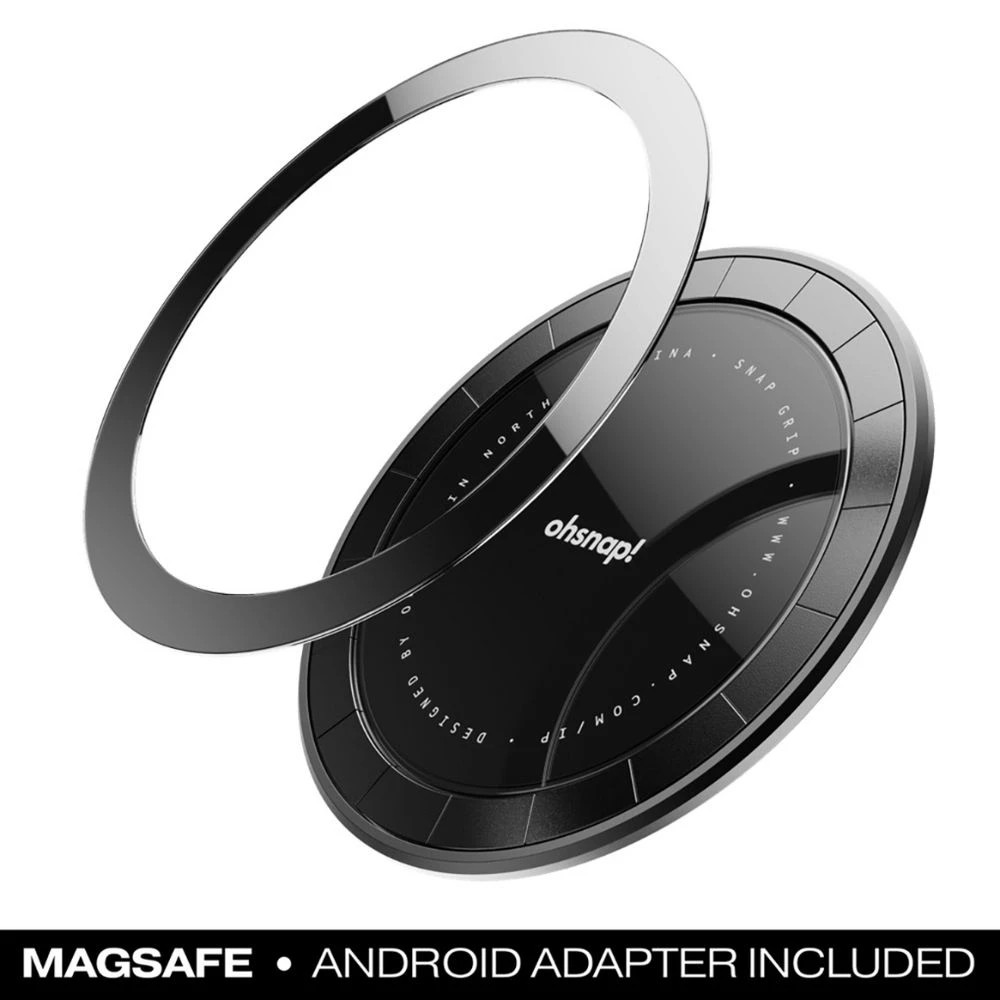 5 OhSnap! Snap 5 Magnetic Phone Grip Boring Black, 5 of 10