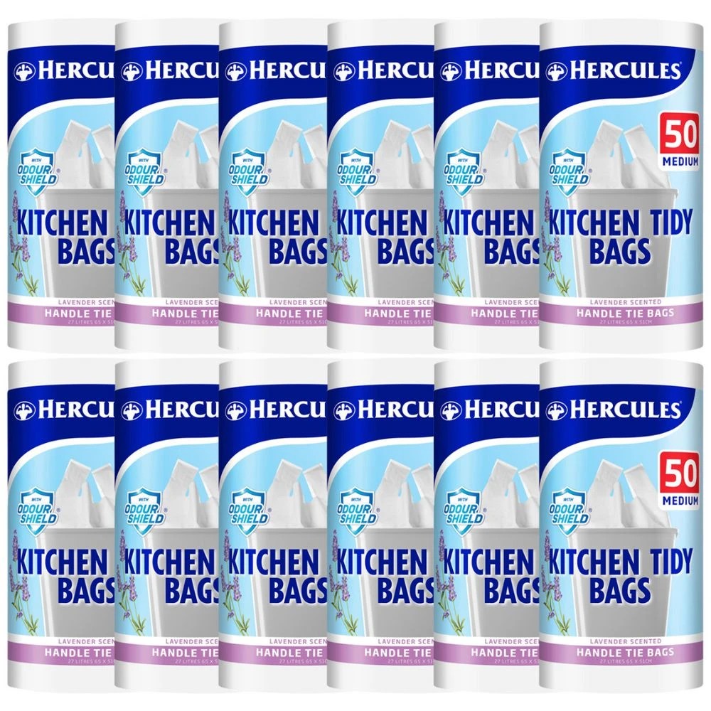 1 Hercules Kitchen Tidy Bags Medium 27L 600 Pack, 1 of 2