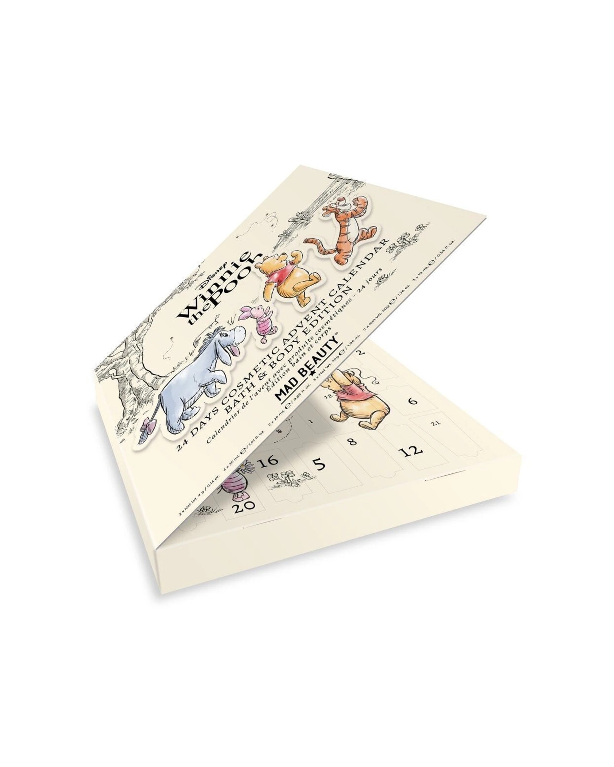 2 Disney 24 Day Bath and Beauty Advent Calendar Winnie The Pooh - Multi, 2 of 3