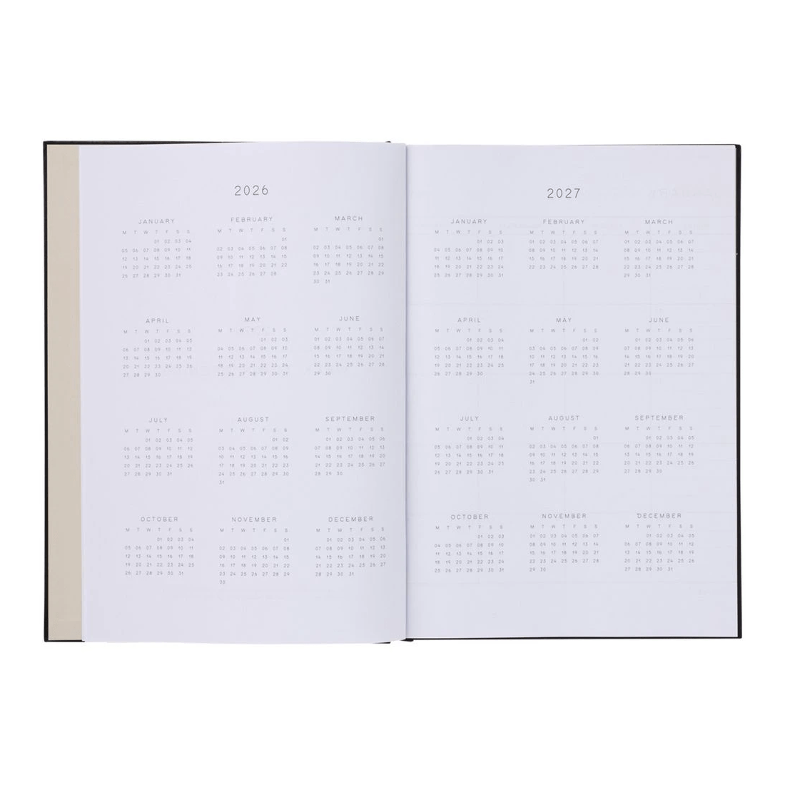 3 Keji A4 WTV Hardcover 2026 Diary Black, 3 of 7