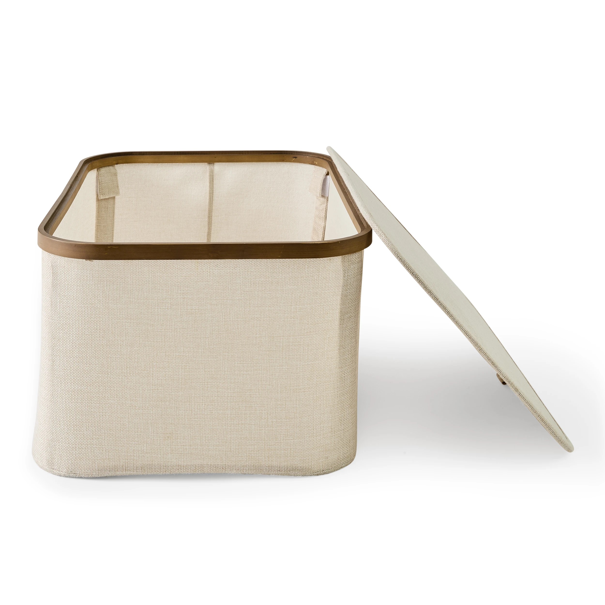 5 Linen Look Walnut Look Rectangle Box, 5 of 7
