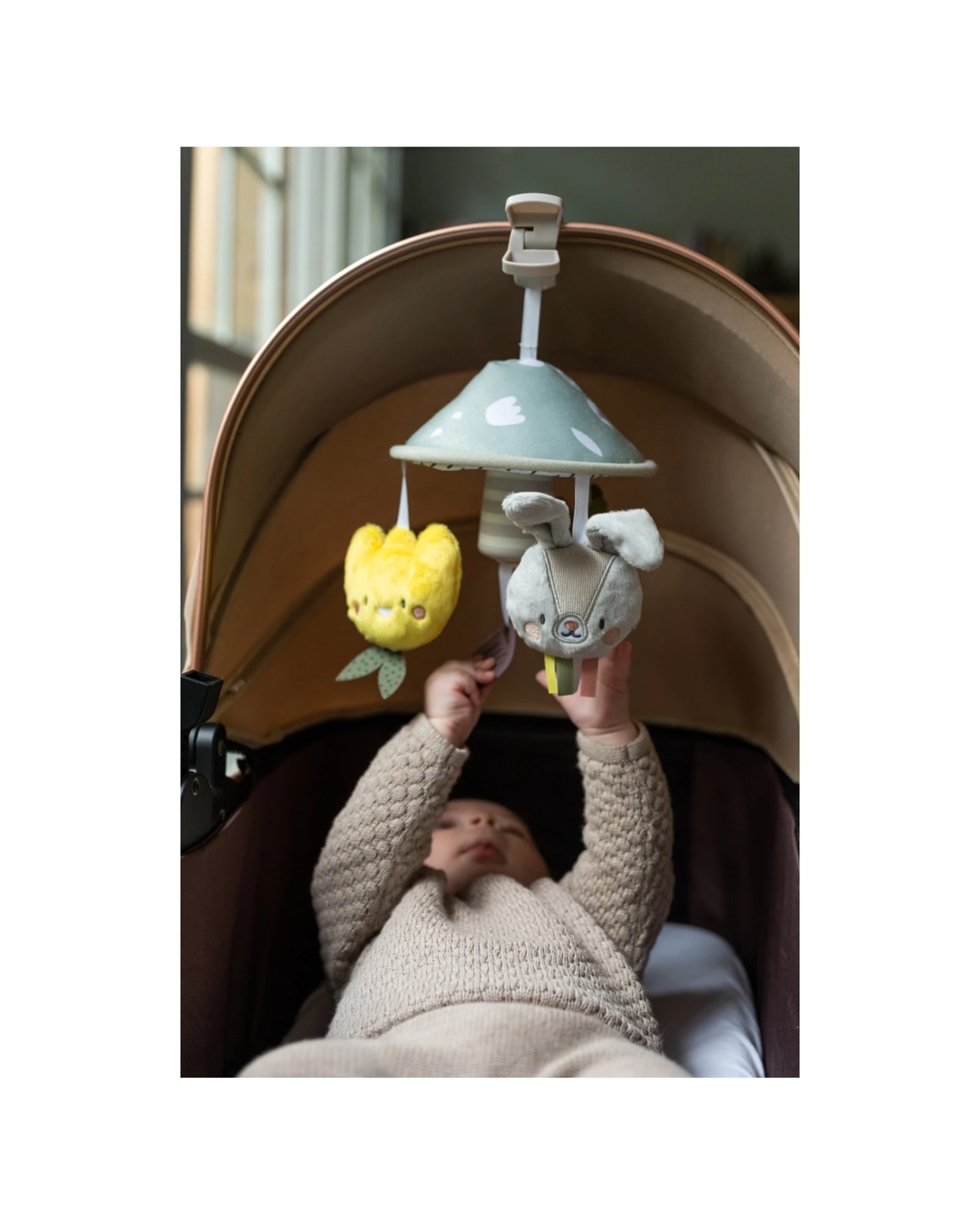 5 Taf Toys Garden Pram Mobile Soft Plush Hanging Toy Extra Large Clip Attachment - Multi, 5 of 6