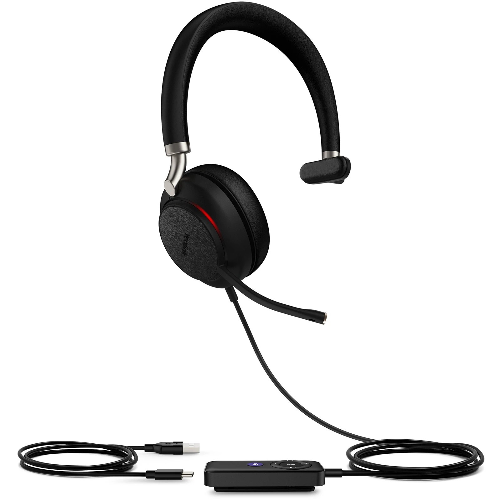 1 Yealink UH38 Dual Mode USB and Bluetooth Headset - Black, 1 of 1