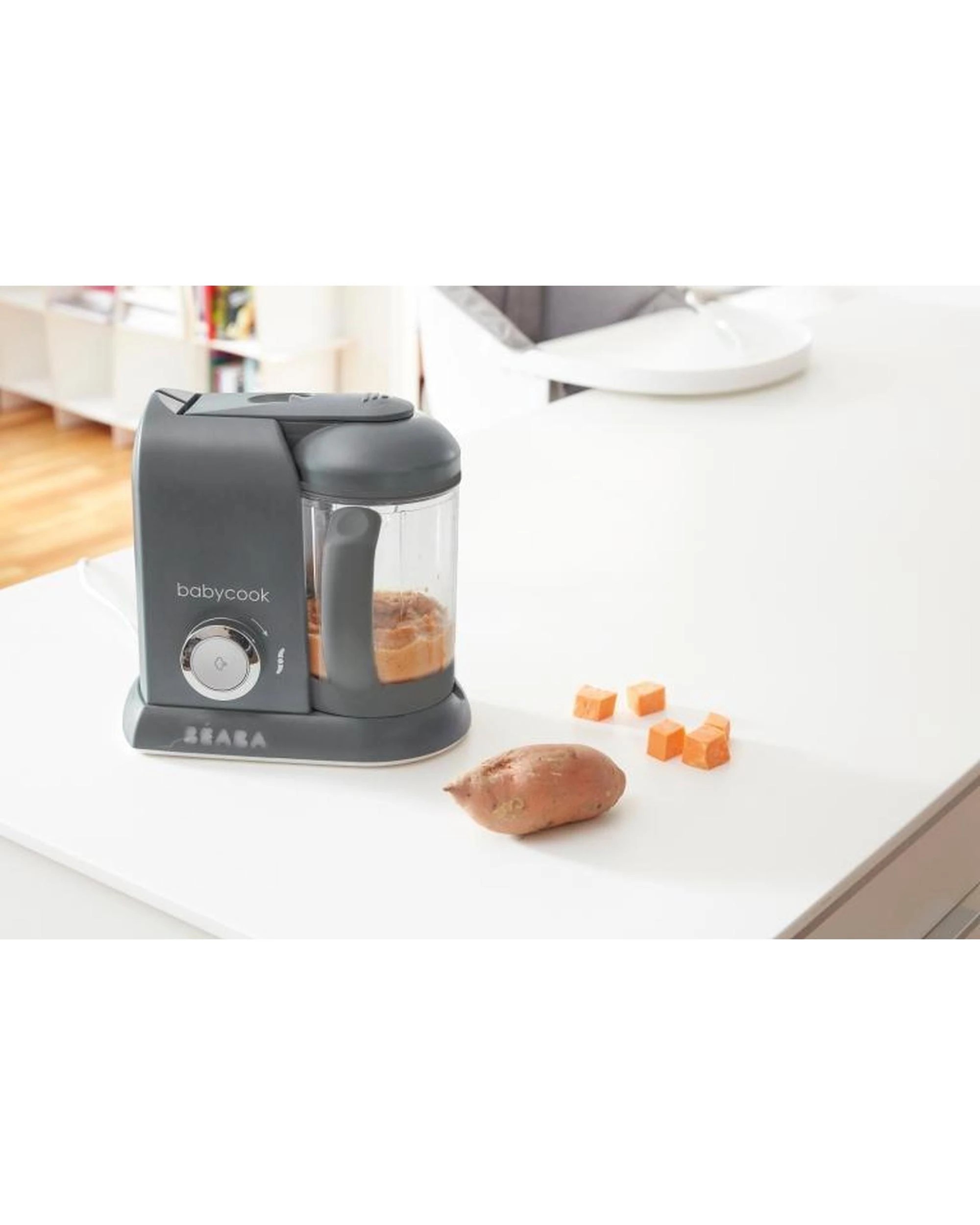 6 Beaba Babycook Solo Baby Food Processor Steam Cook Blend  Dark Grey, 6 of 8