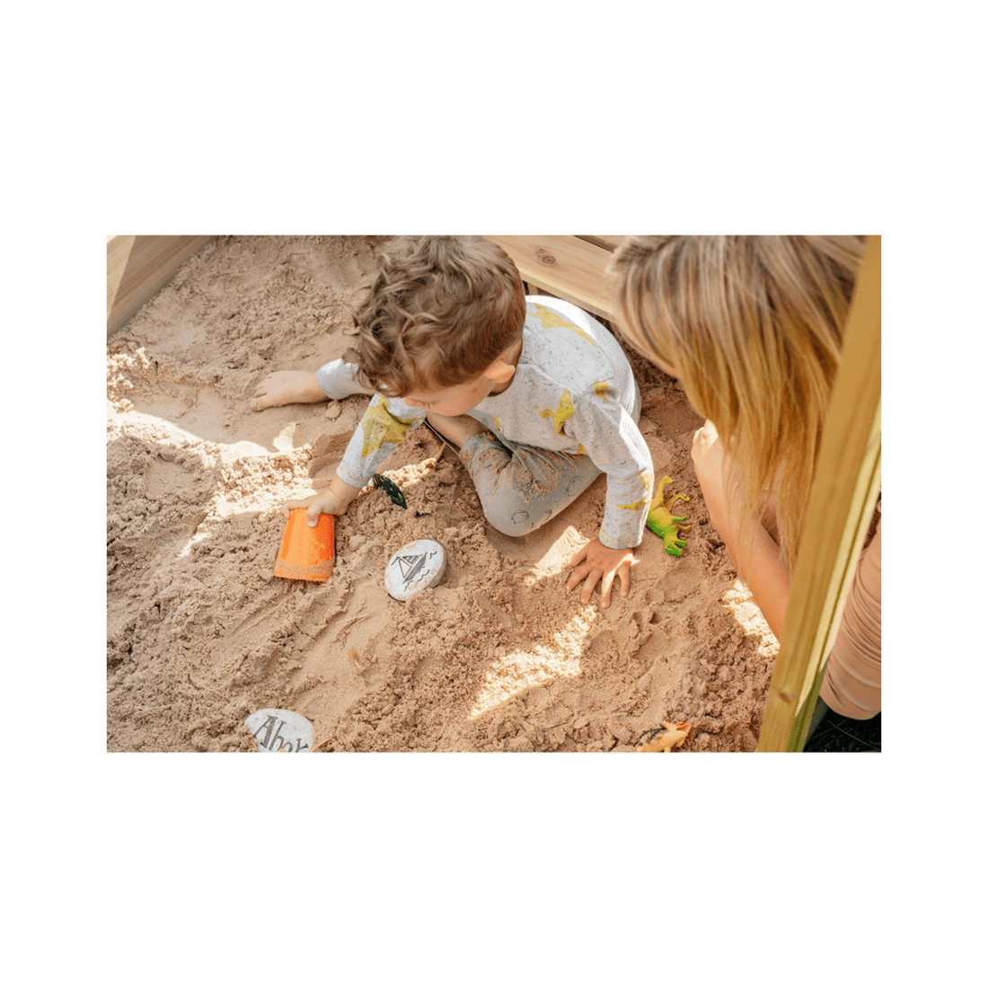 5 Plum Play Au Sandpit With Canopy Wooden Sandbox Playset Large With Benches
 - Multi, 5 of 5