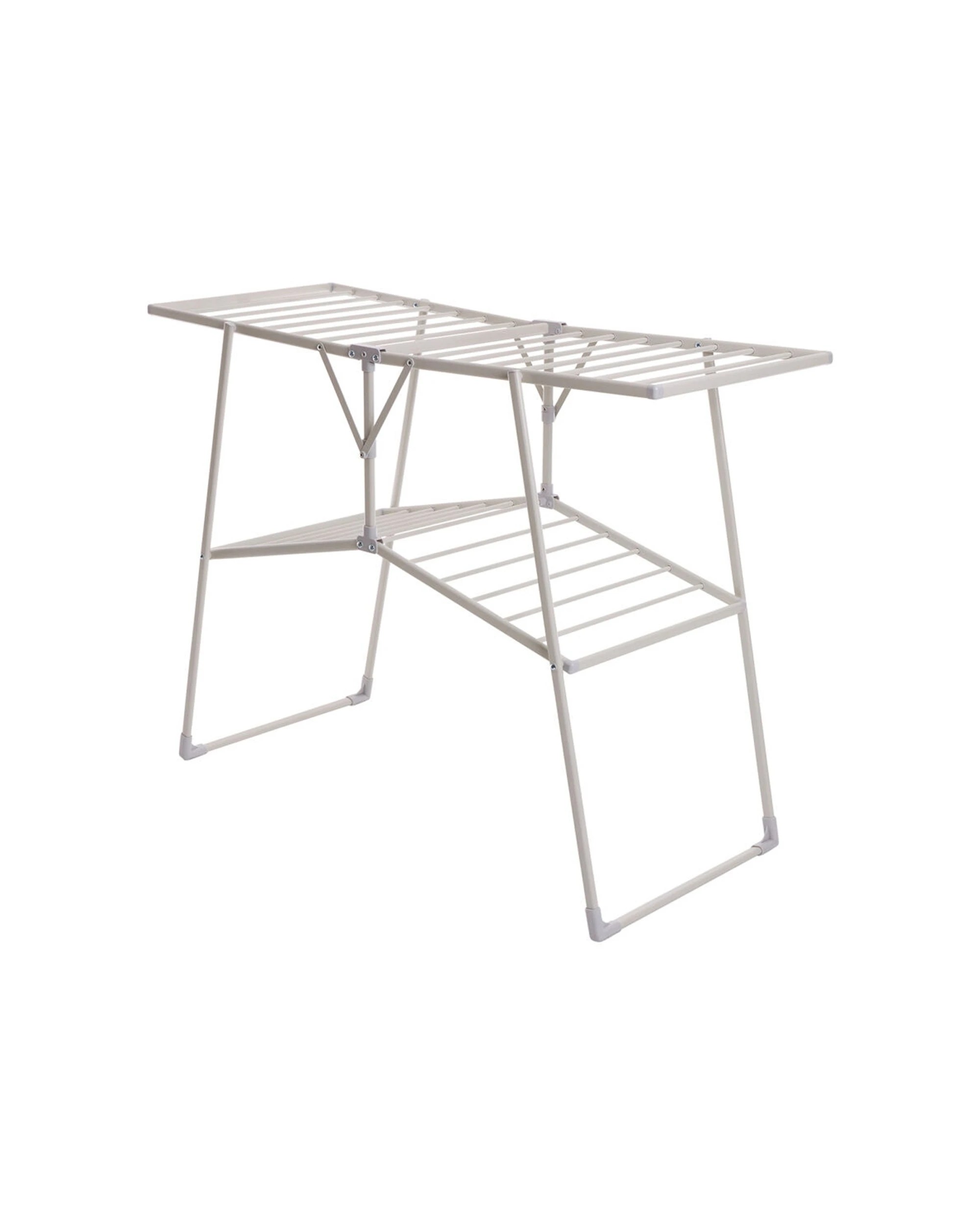 6 Hills 19M H-Frame Multi Level Flat Folded Clothes Airer 18kg Capacity Metal
 - multi, 6 of 9