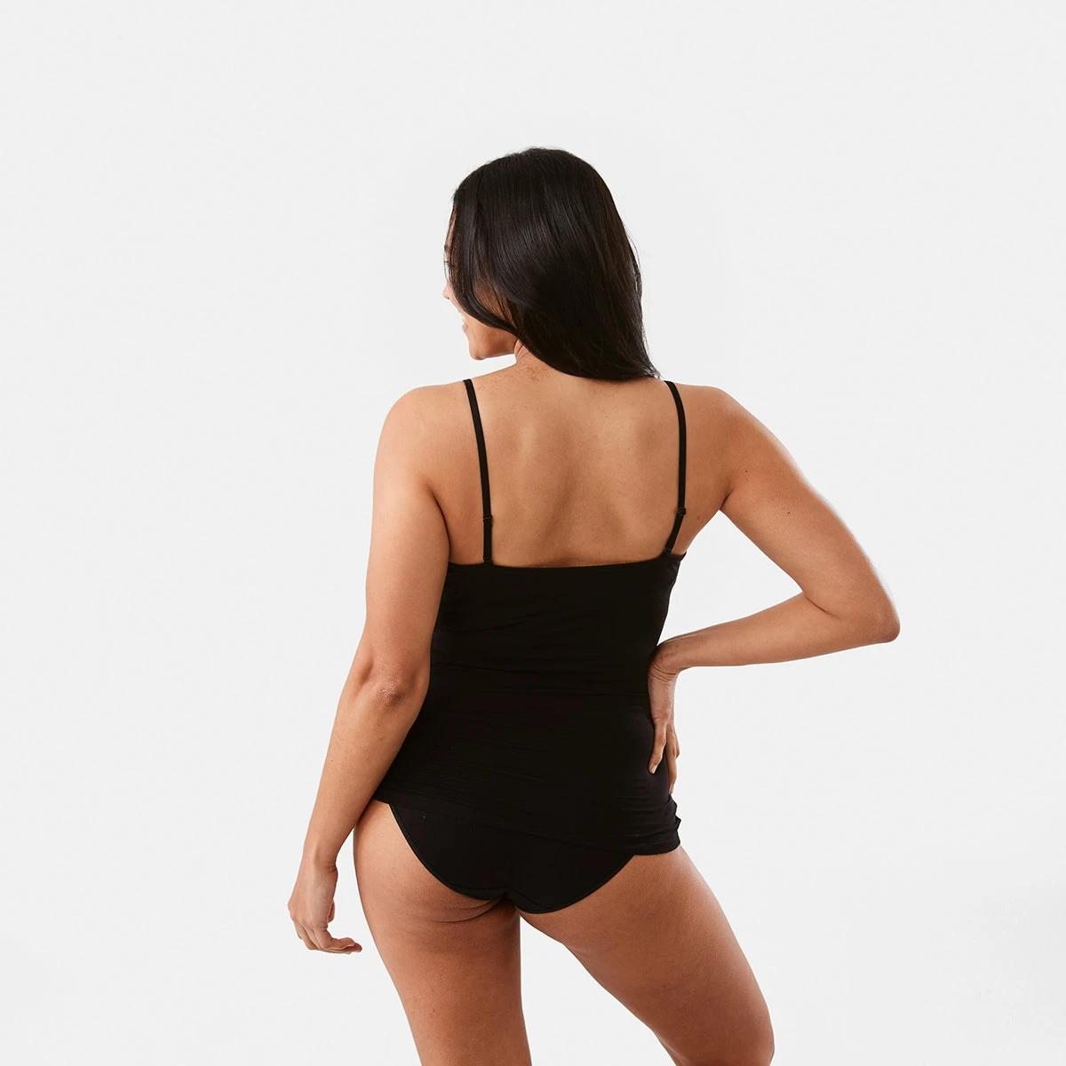 3 2 Pack Bamboo Cami Black, 3 of 6