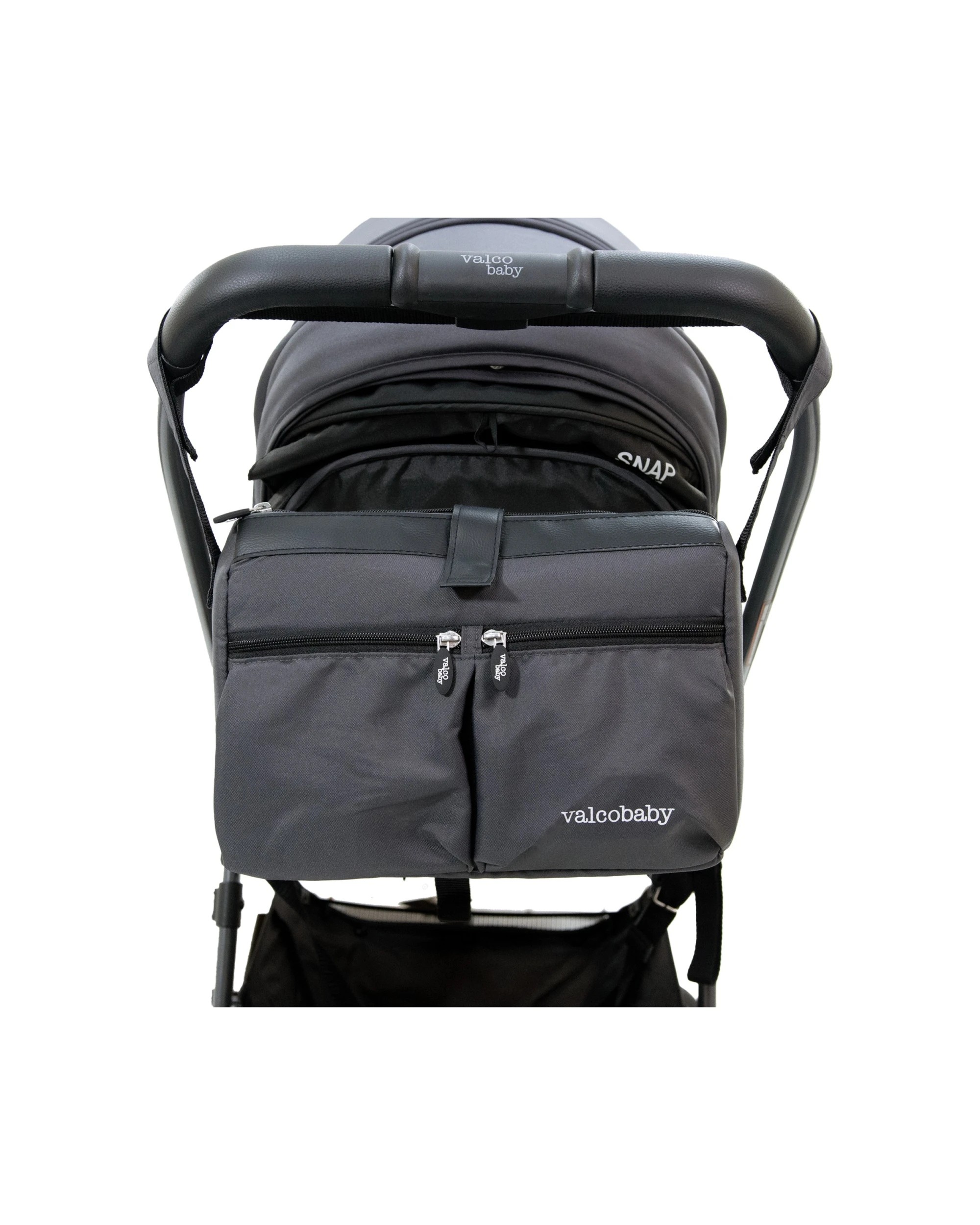3 ValcoBaby Pram Stroller Carry All Caddy Organiser Universal Fit With Pocks - Grey, 3 of 7