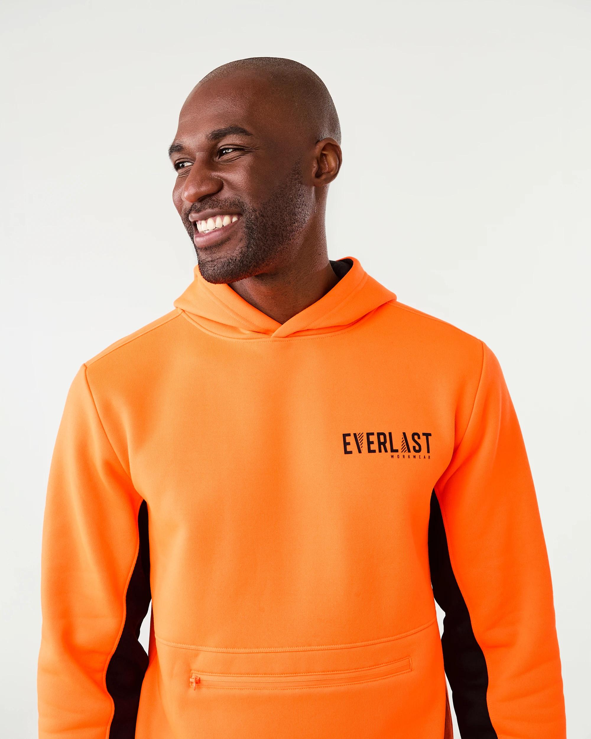 4 Everlast Work Pull Over Hoodie Orange, 4 of 8
