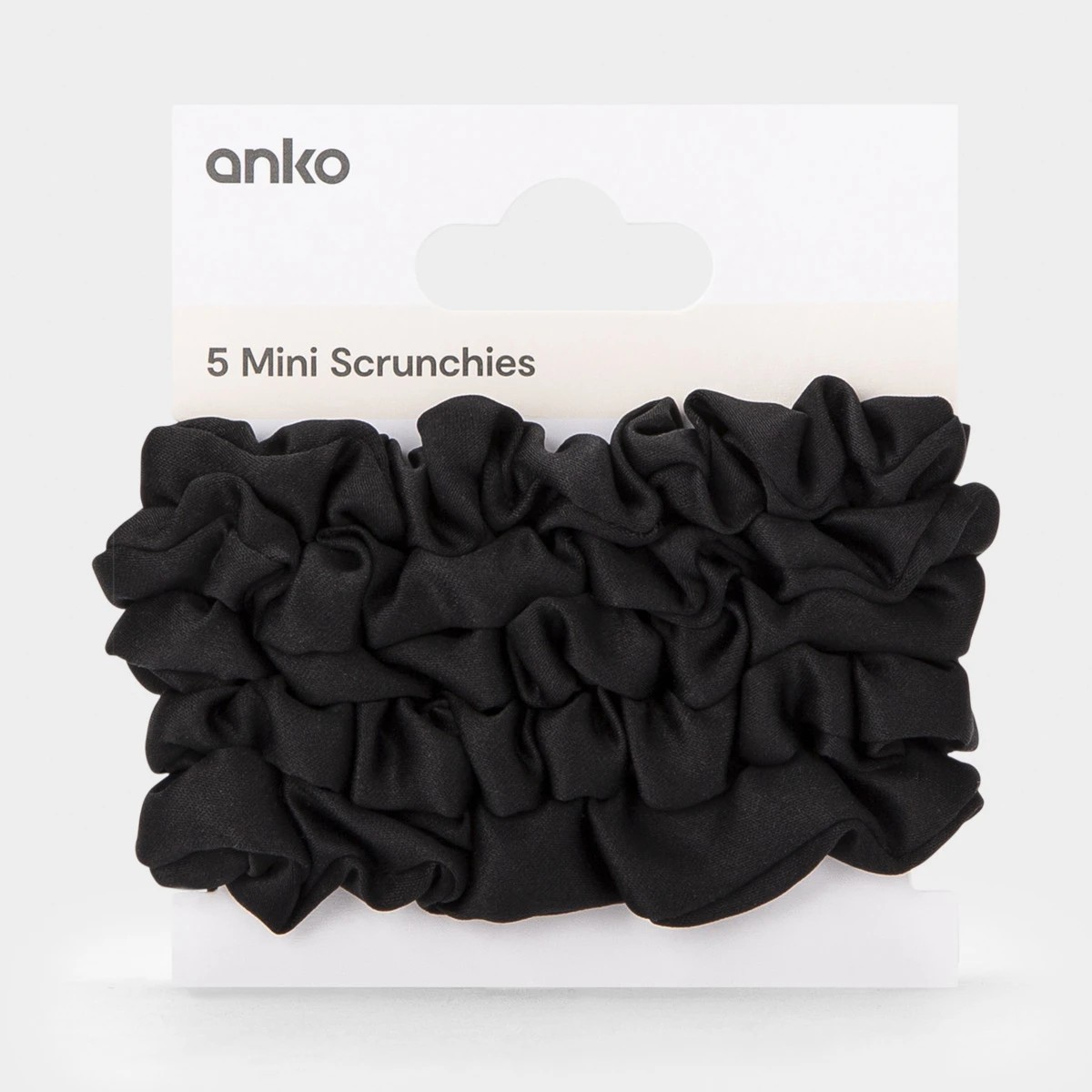 4 5 Pack Mini Scrunchies - Black, 4 of 4