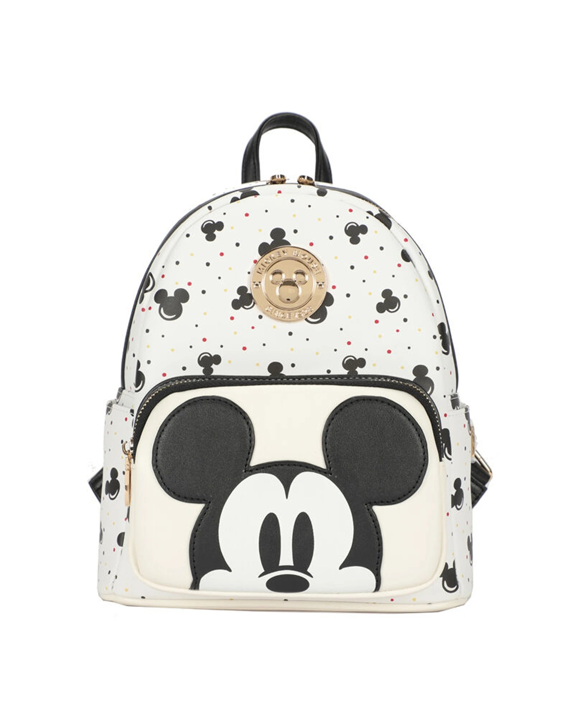 1 Disney Mickey Deluxe Pu Leather Backpack 25X29Cm - Multi, 1 of 7
