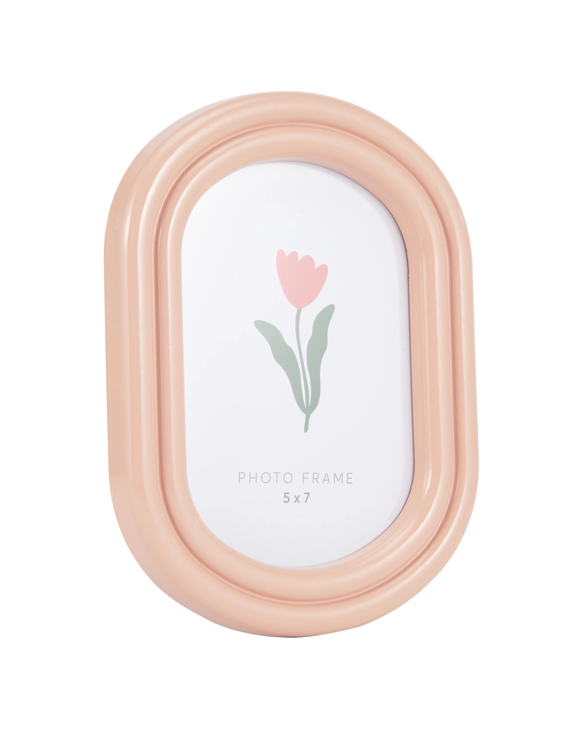 2 Oval Photo Frame - 5in. x 7in., Pink, 2 of 5