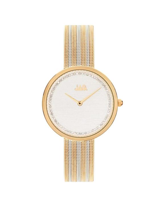 JAG Tegan Women's White Alloy Watch 34mm Gold Silver Stainless Steel Band