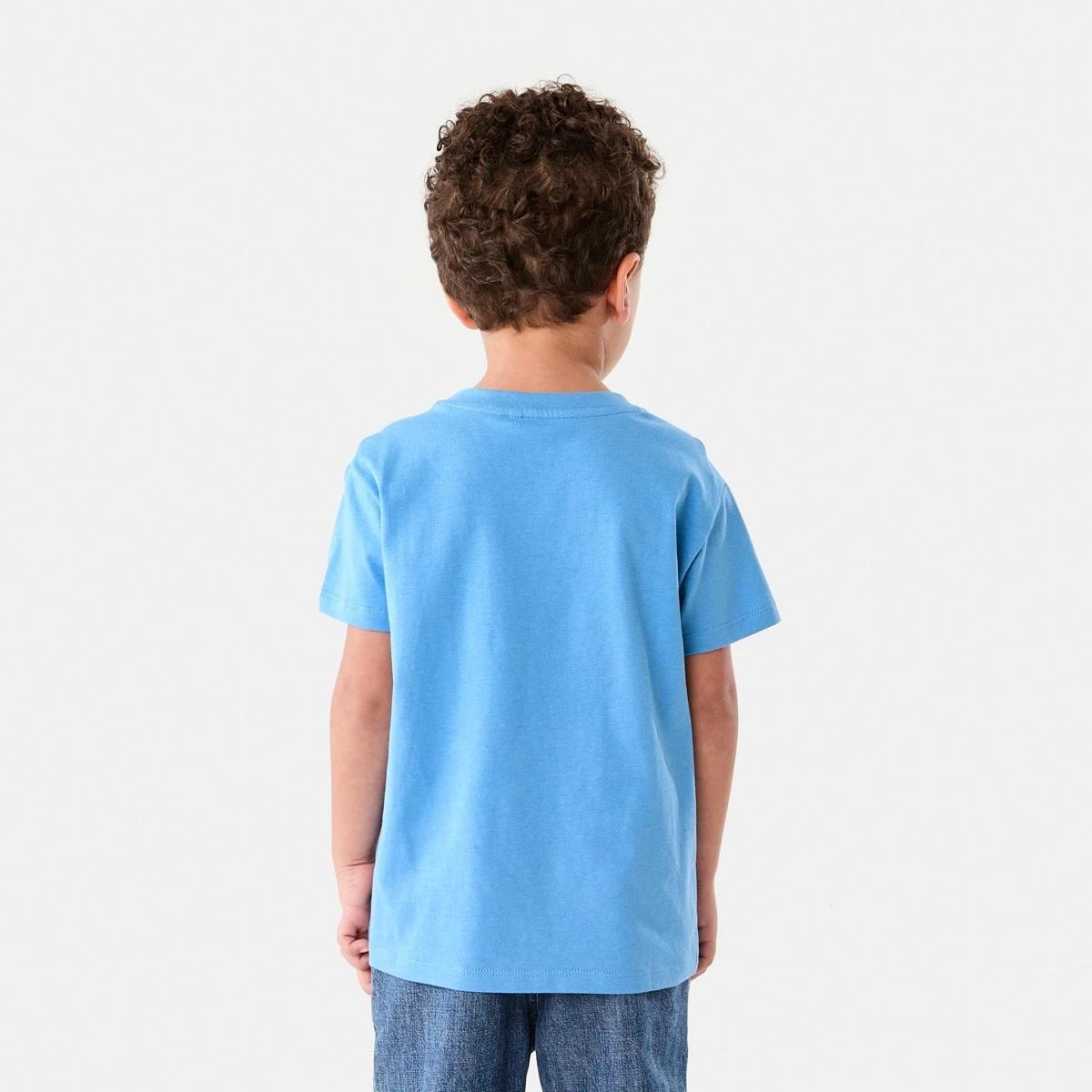 2 Chest Print T-shirt SCRIPT DUDE WASHED BLUE, 2 of 6