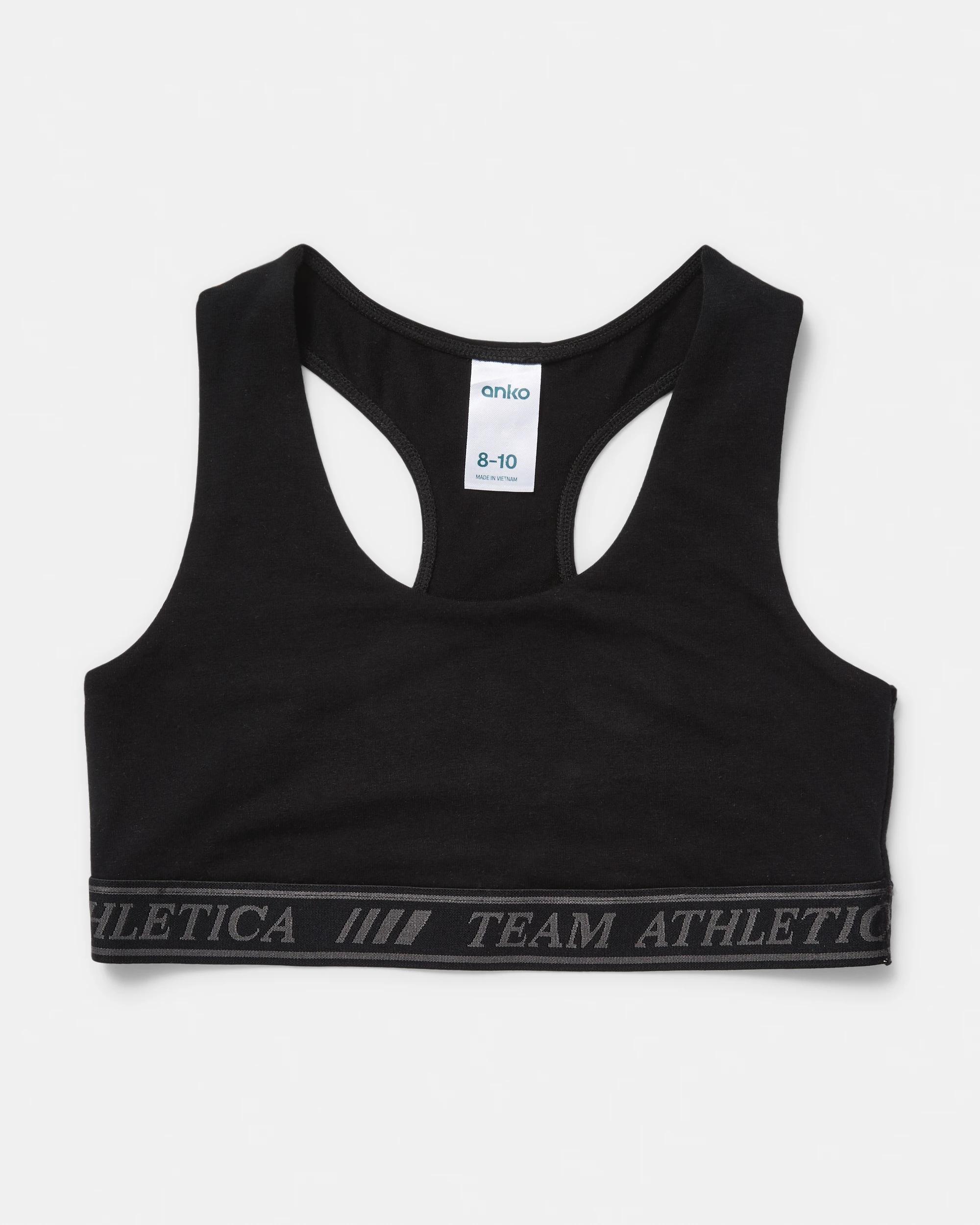 4 2 Pack Active Kids Seamfree Crop Blk Crop, 4 of 4