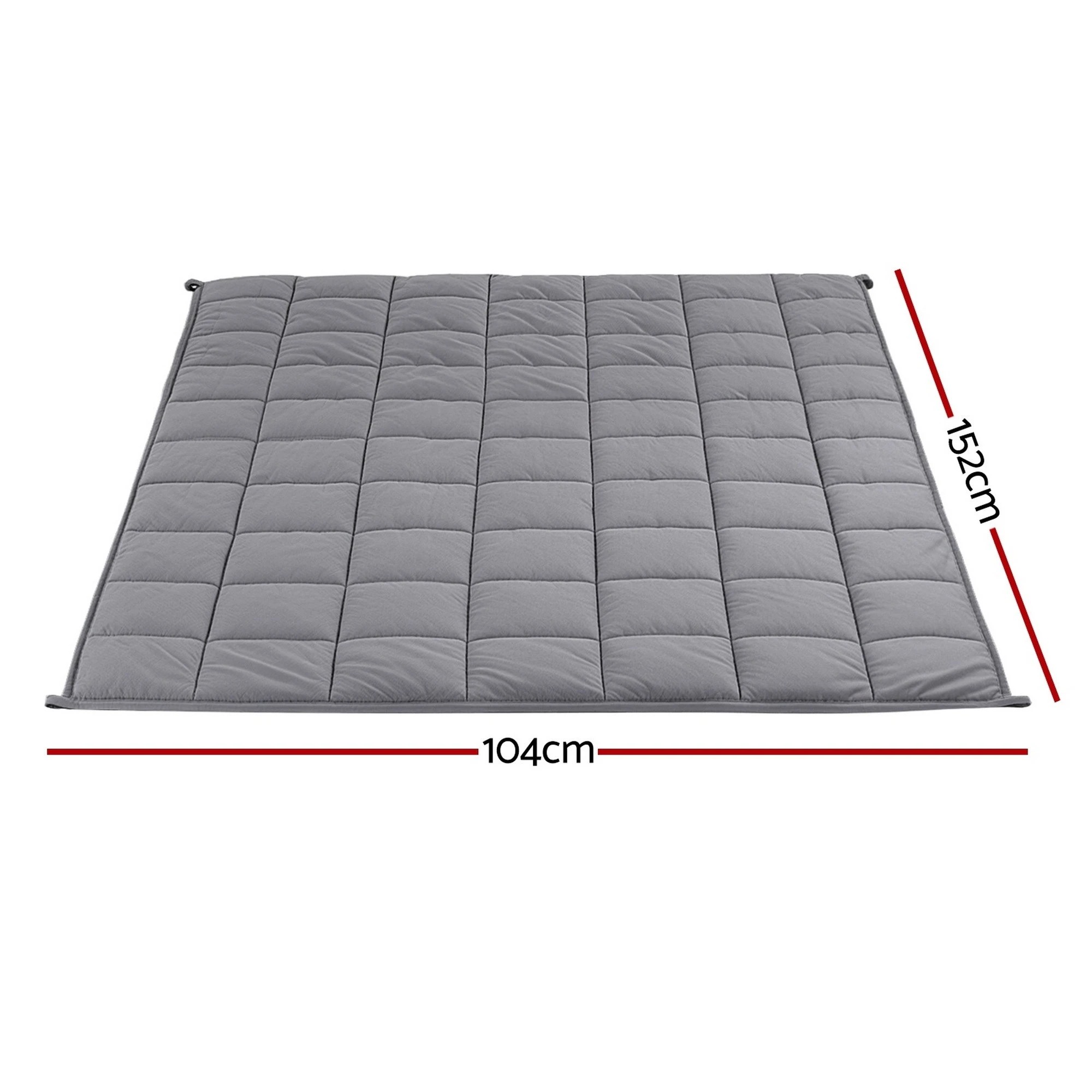 2 Giselle Bedding Weighted Blanket Fleece Sherpa Heavy Blanket 4.5KG - Grey, 2 of 10