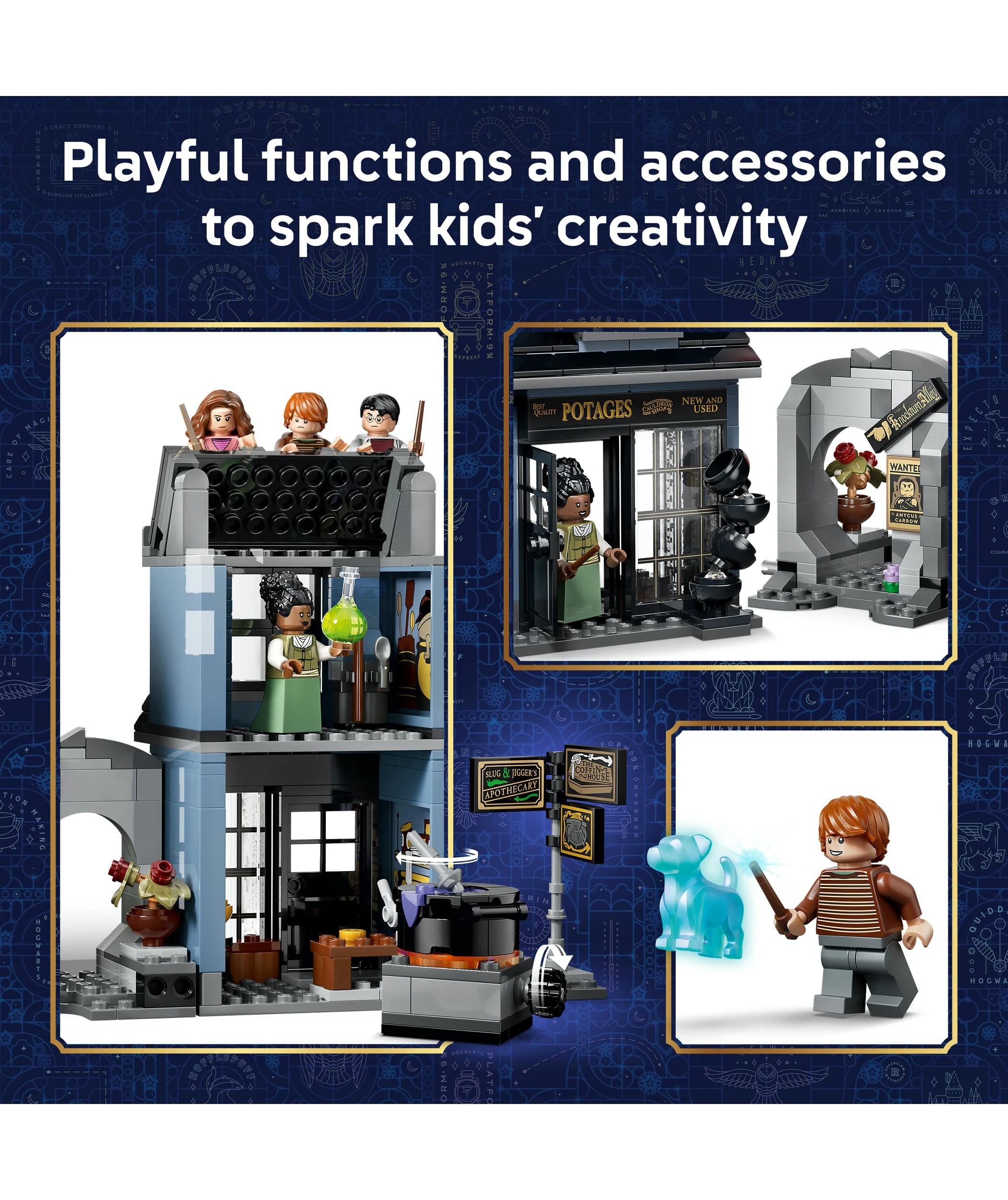 5 LEGO Harry Potter Knockturn Alley Wizarding Shops 76471, 5 of 9
