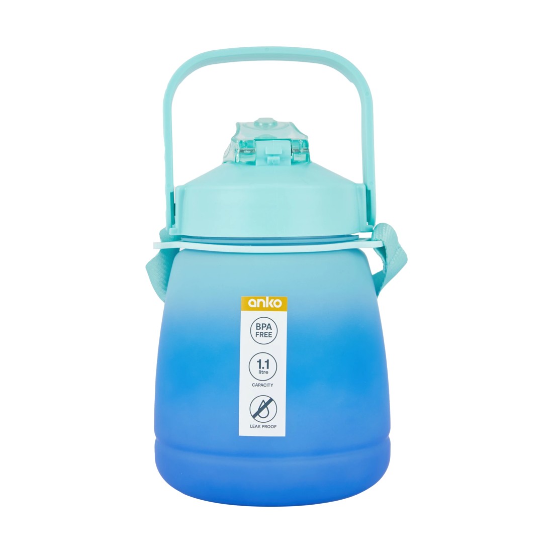 6 1.1L Blue Intake Drink Bottle with Handle, 6 of 6
