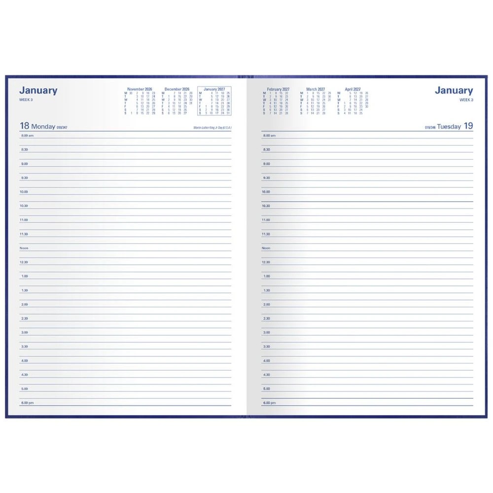 4 Collins Kingsgrove A4 Day to Page 2027 Diary Blue, 4 of 4