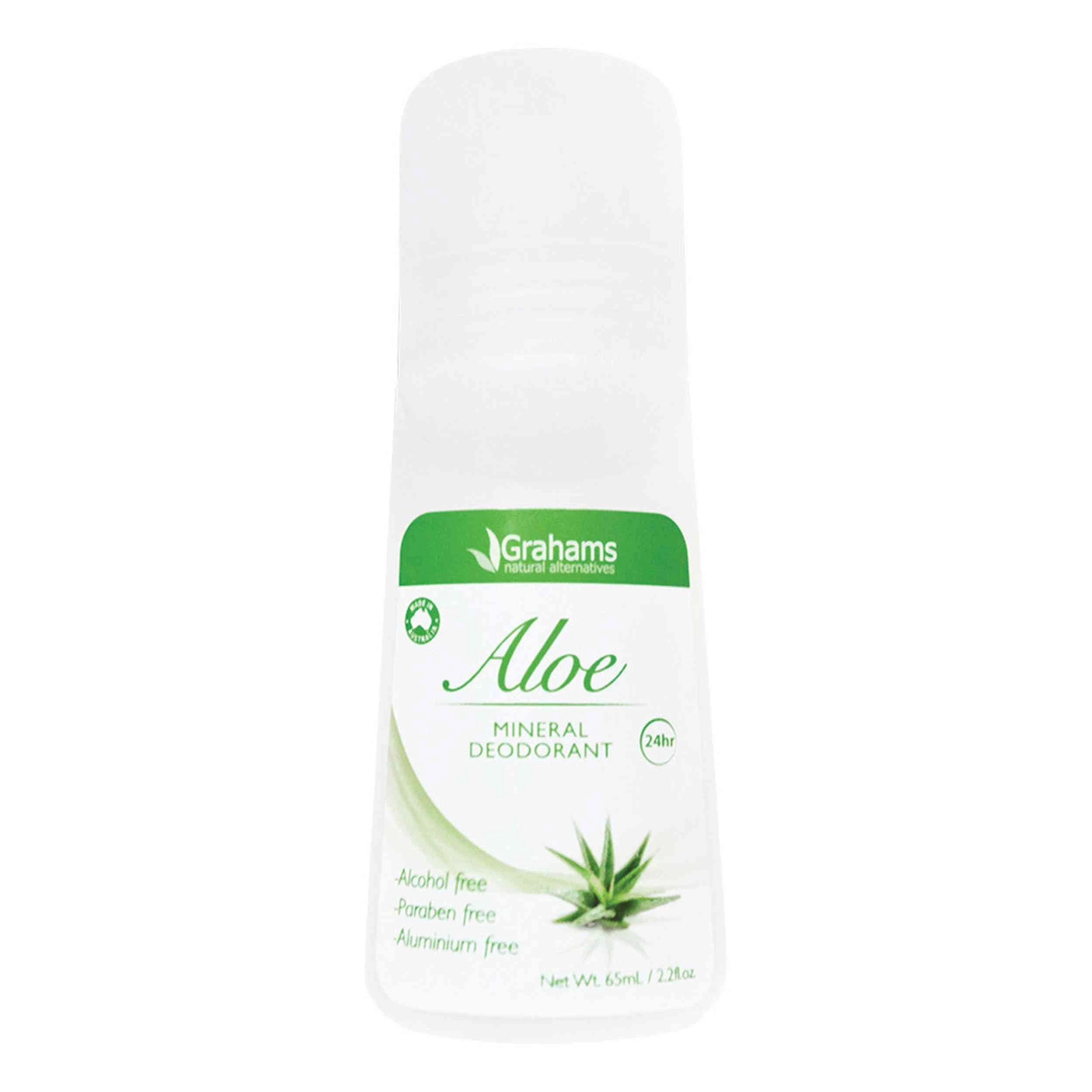 2 Grahams Natural Alternatives Grahams Natural Mineral Deodorant Roll-On Aloe 65ml, 2 of 2