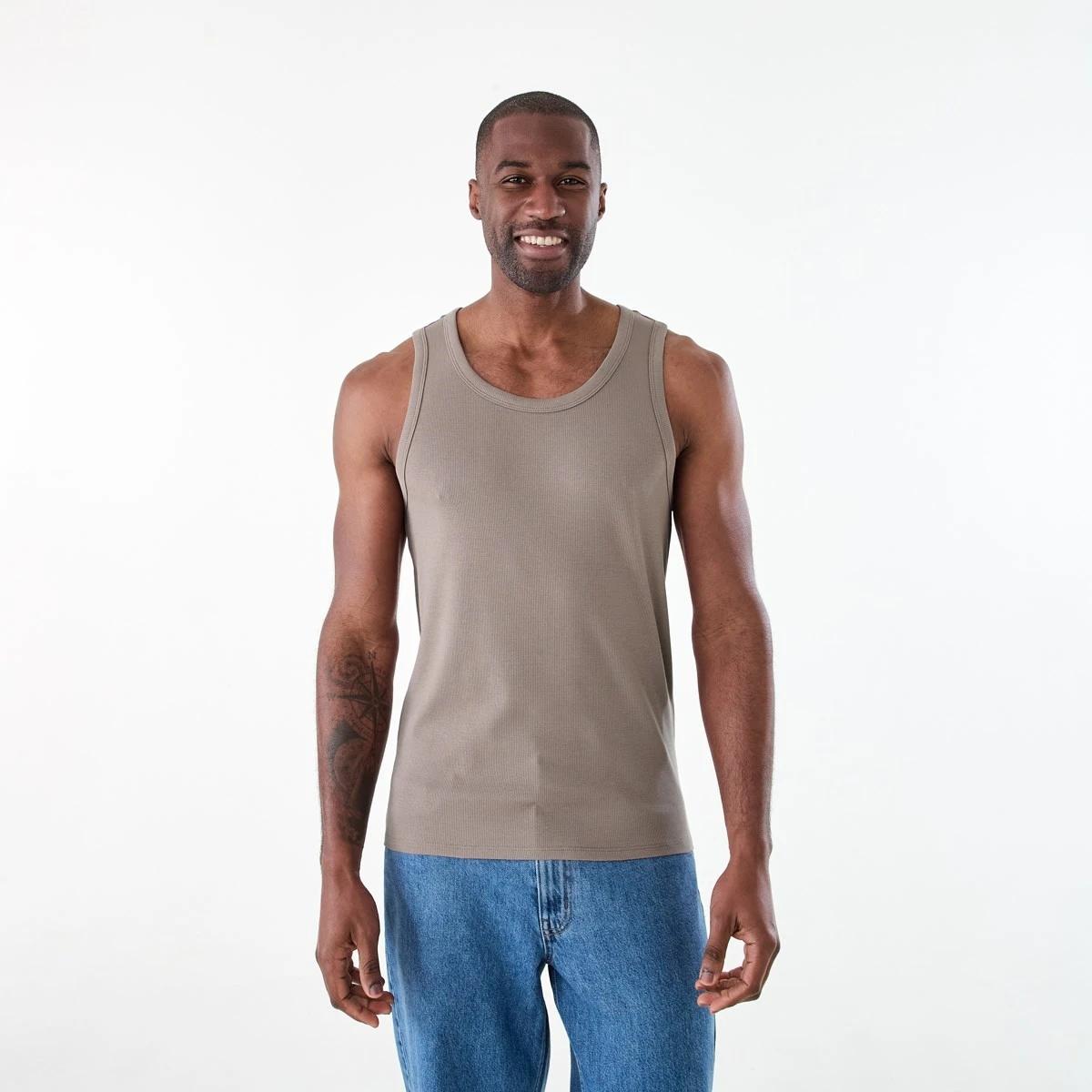 1 Rib Tank DRIFT BROWN, 1 of 6