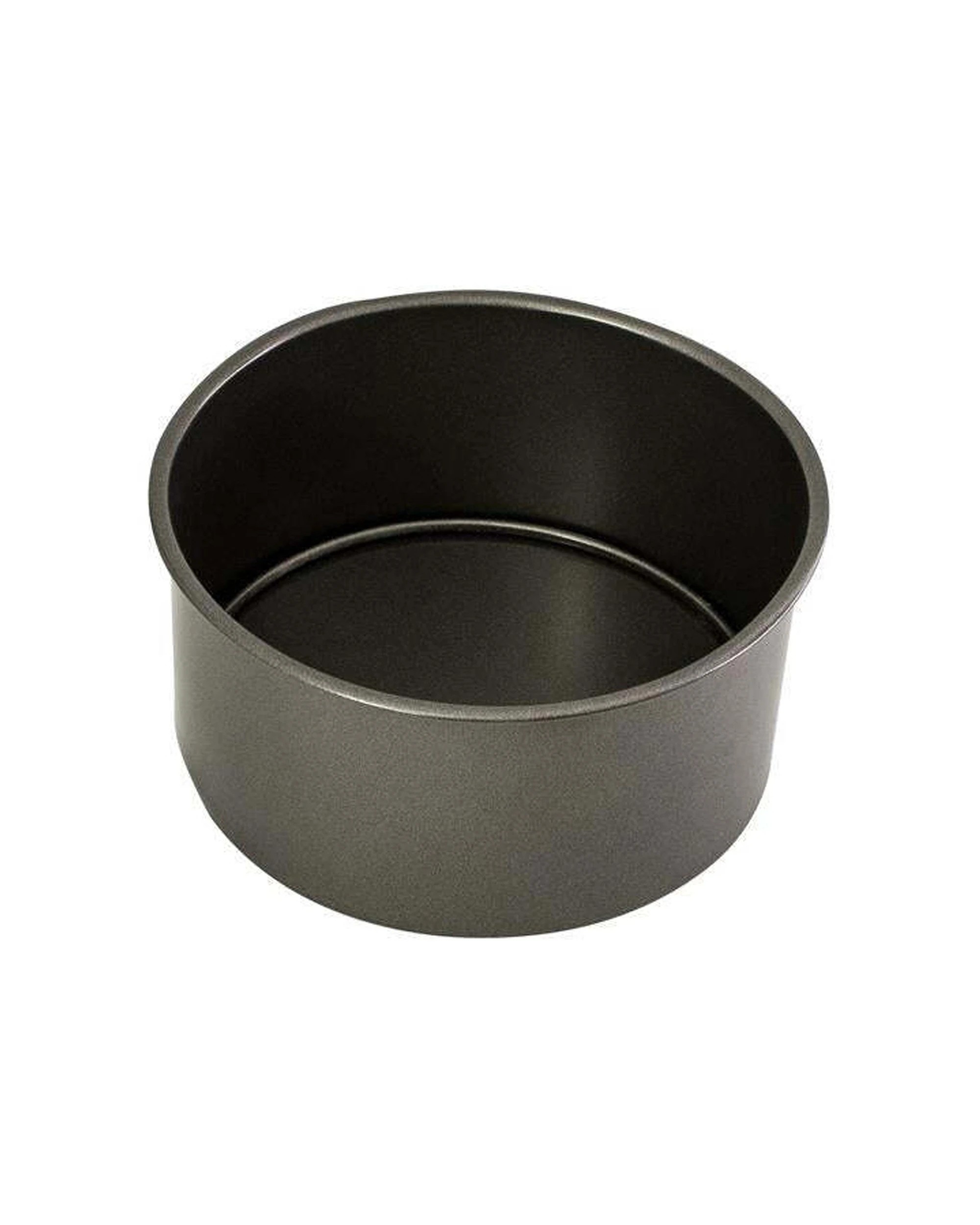 1 Bakemaster Loose Base 18cm X 8cm Carbon Steel Deep Cake Pan Double Nonstick
 - Grey, 1 of 3