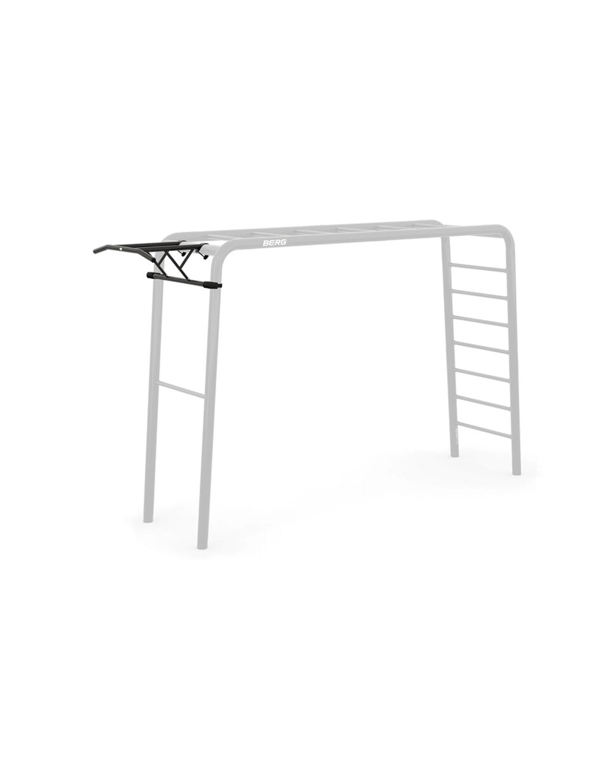 2 BERG Playbase Tubular Steel Heavy Duty Pull Up Fitness Bar 101x72cm Home Gym - Black, 2 of 4