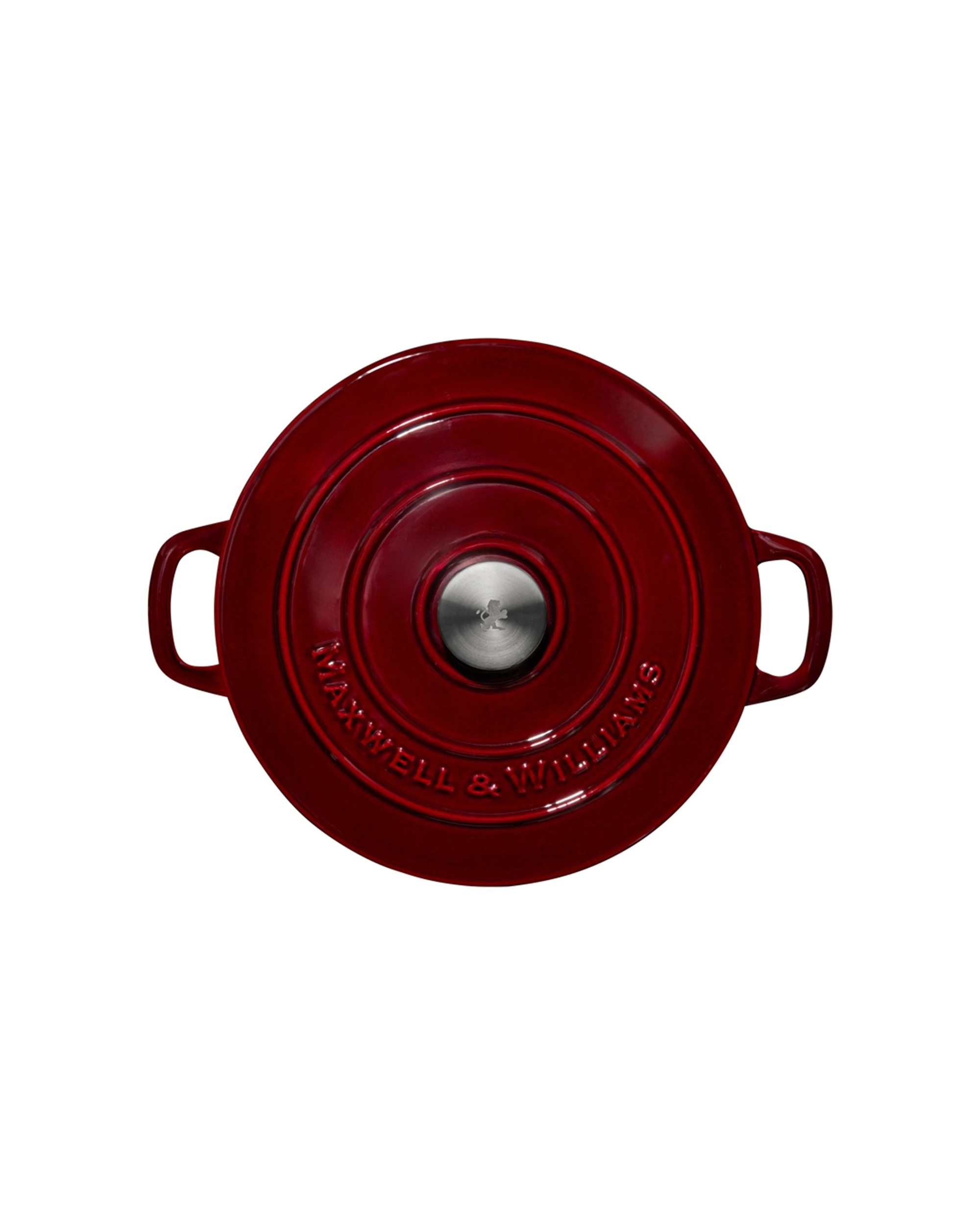 2 Maxwell & Williams Cookware Cast Iron Braiser 27cm 3.3l Oven Safe With Gift Box
 - Burgundy, 2 of 4