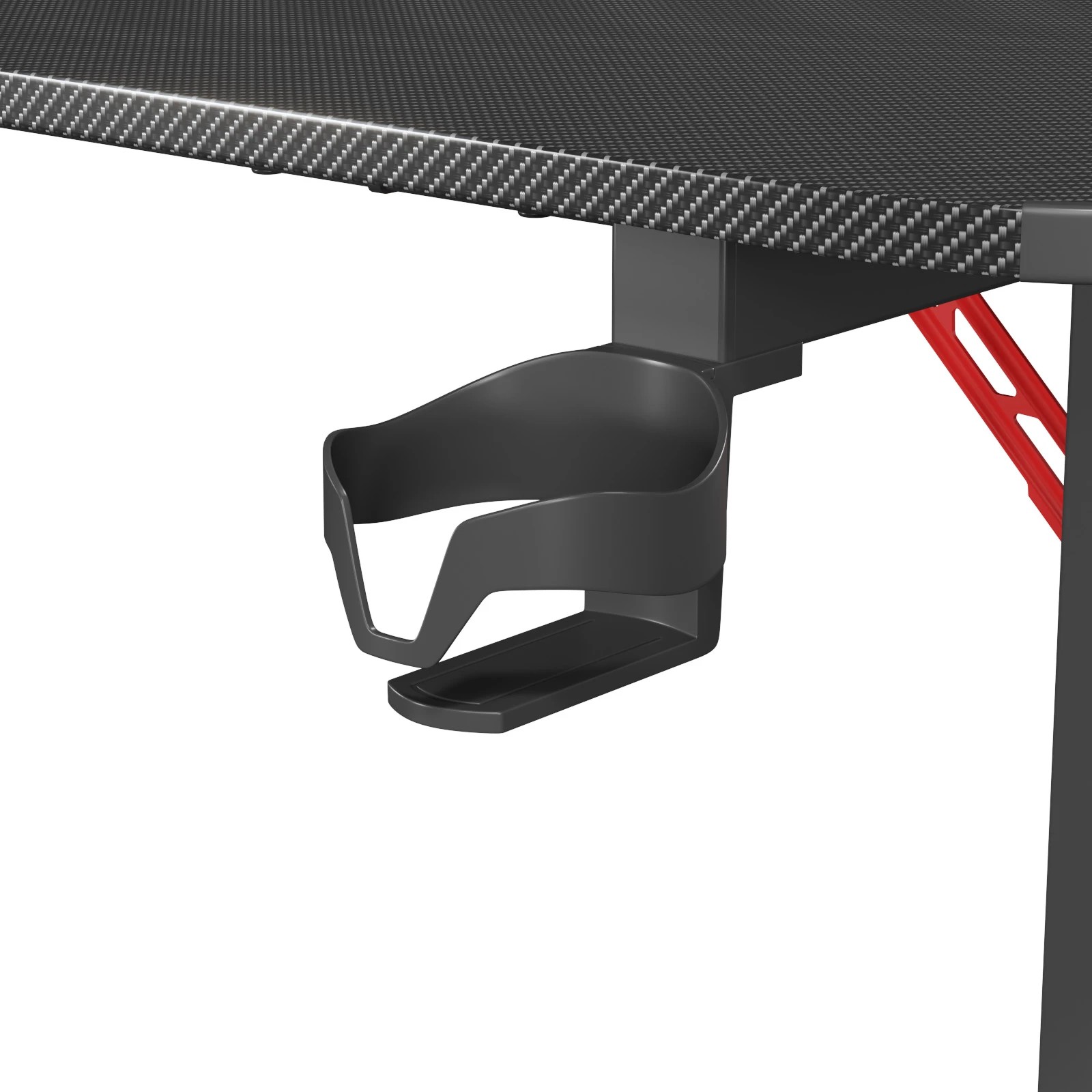 3 Advwin 140cm L Shaped Computer Gaming Desk With Rgb Led Light Black, 3 of 6