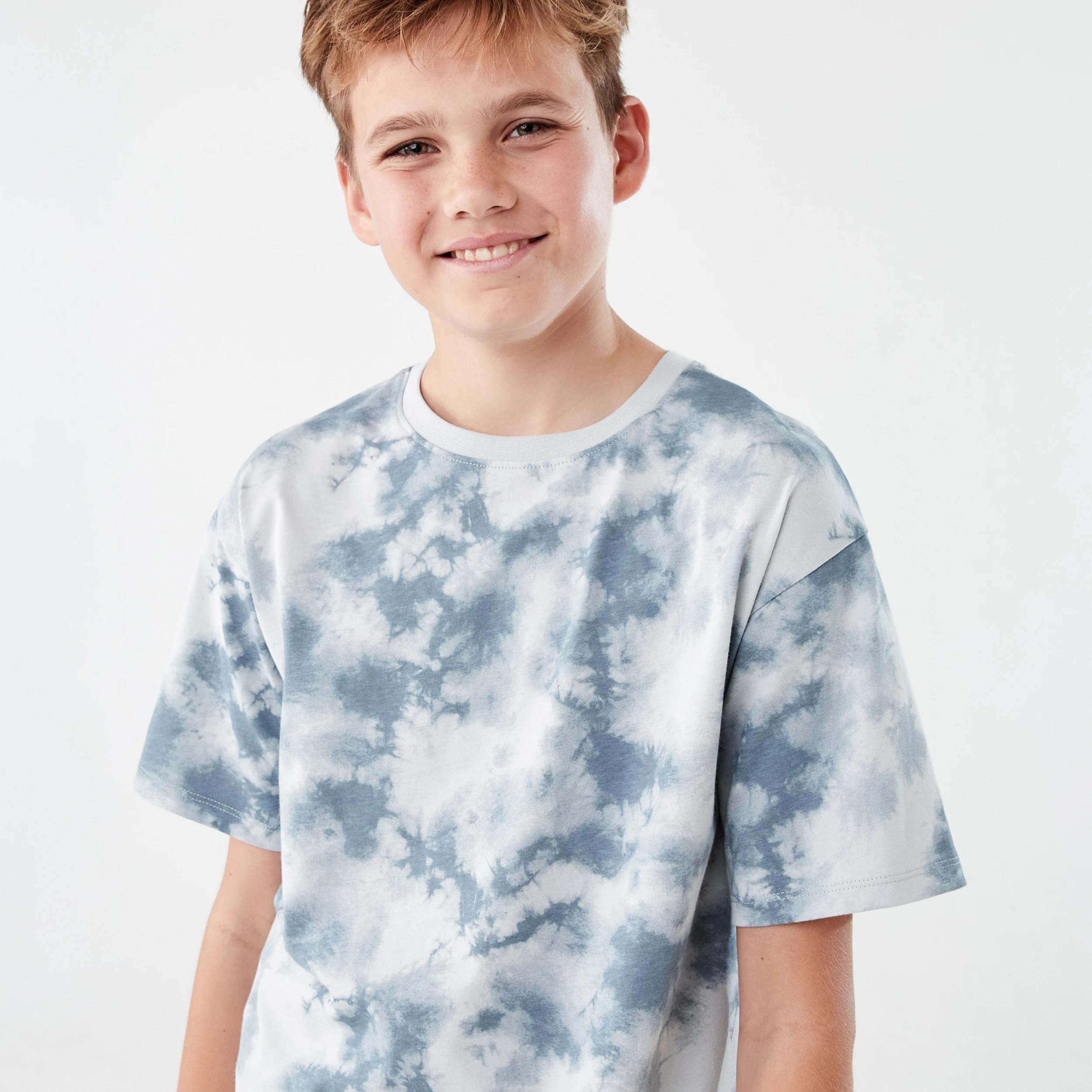3 Short Sleeve Jersey Pyjama Set CLOUD FUSION GREY, 3 of 5