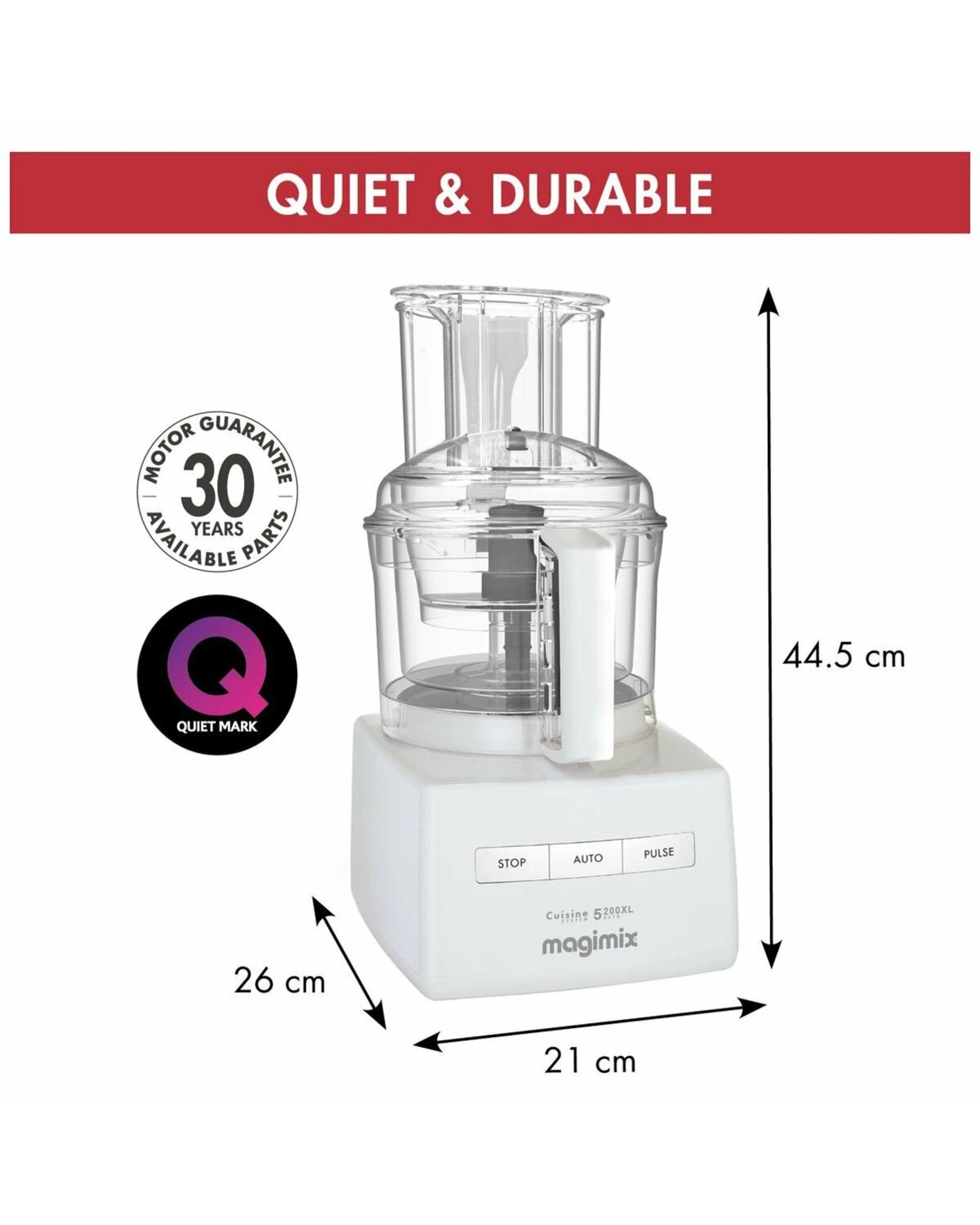 1 Magimix 5200XL Food Processor White, 1 of 3