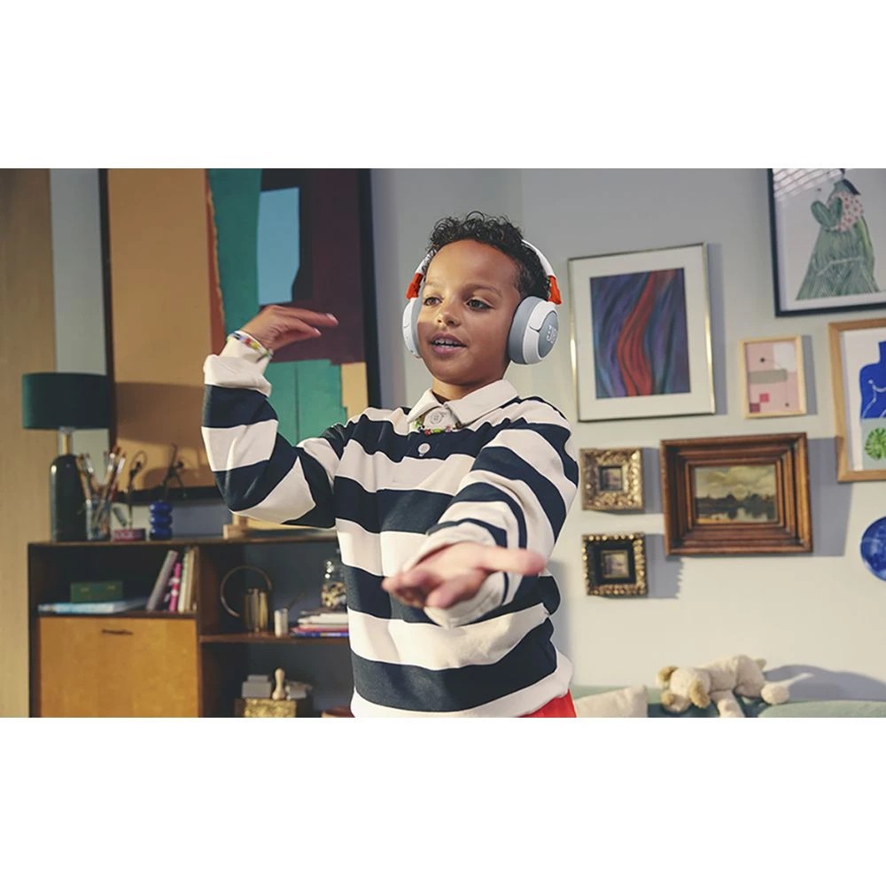6 JBL JR470 Kids Bluetooth Noise Cancelling Headphones White, 6 of 10
