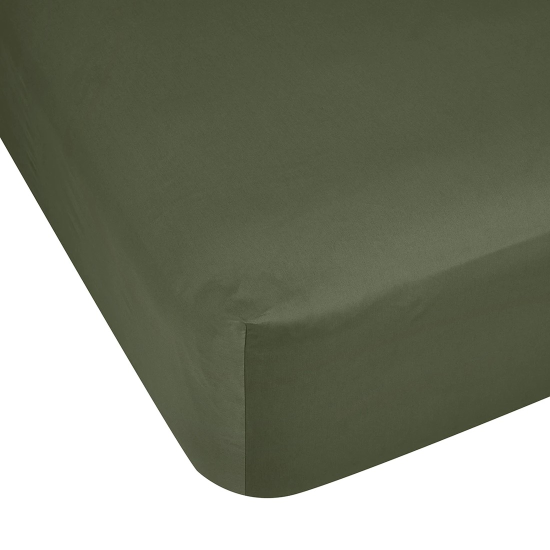 1 500 Thread Count Australian Grown Cotton Fitted Sheet - King Bed, Forest, 1 of 4