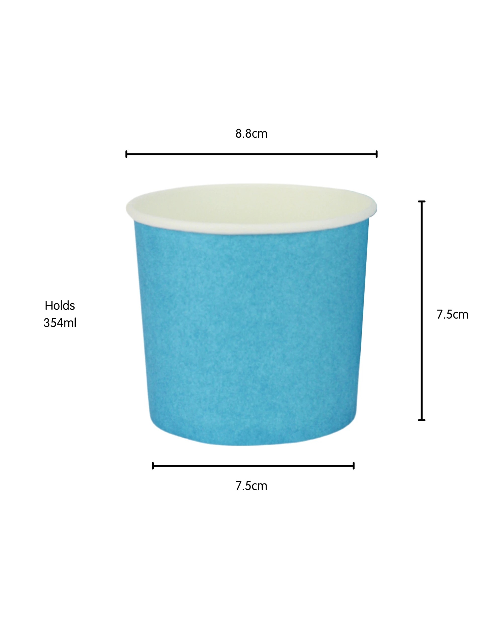 2 Party Maker Ice Cream Cups 354ml Pack of 24 - Blue, 2 of 3