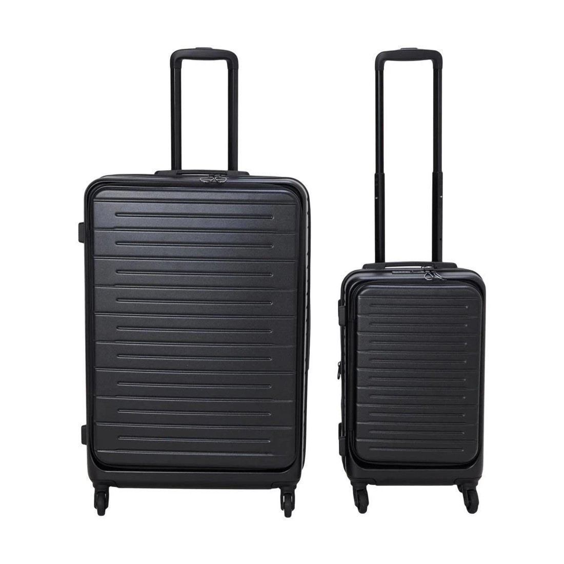 4 2 Piece 2 Way Open Hard Case Set - Black, 4 of 8