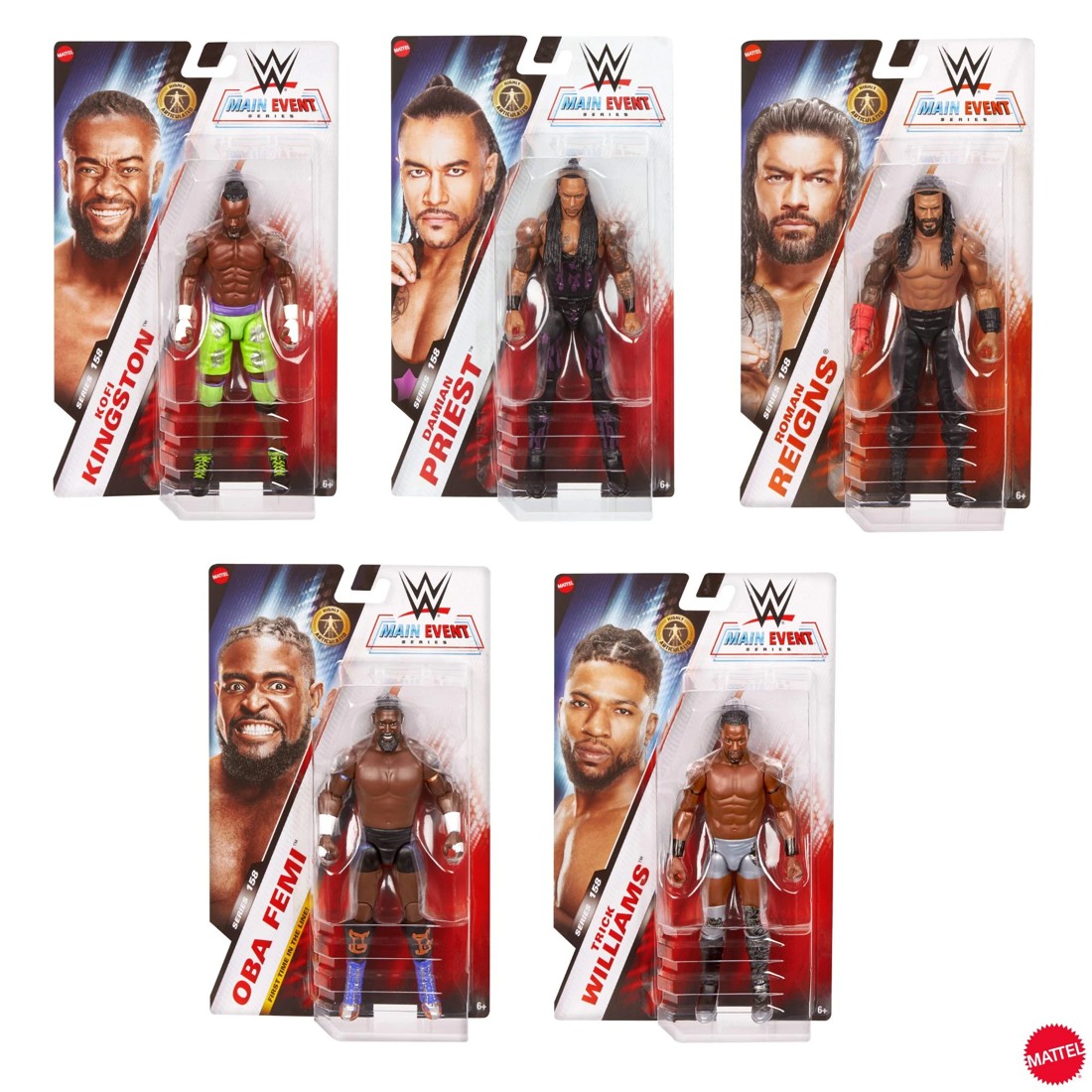 1 WWE Series 158 Main Event Basic Action Figure - Assorted, 1 of 7