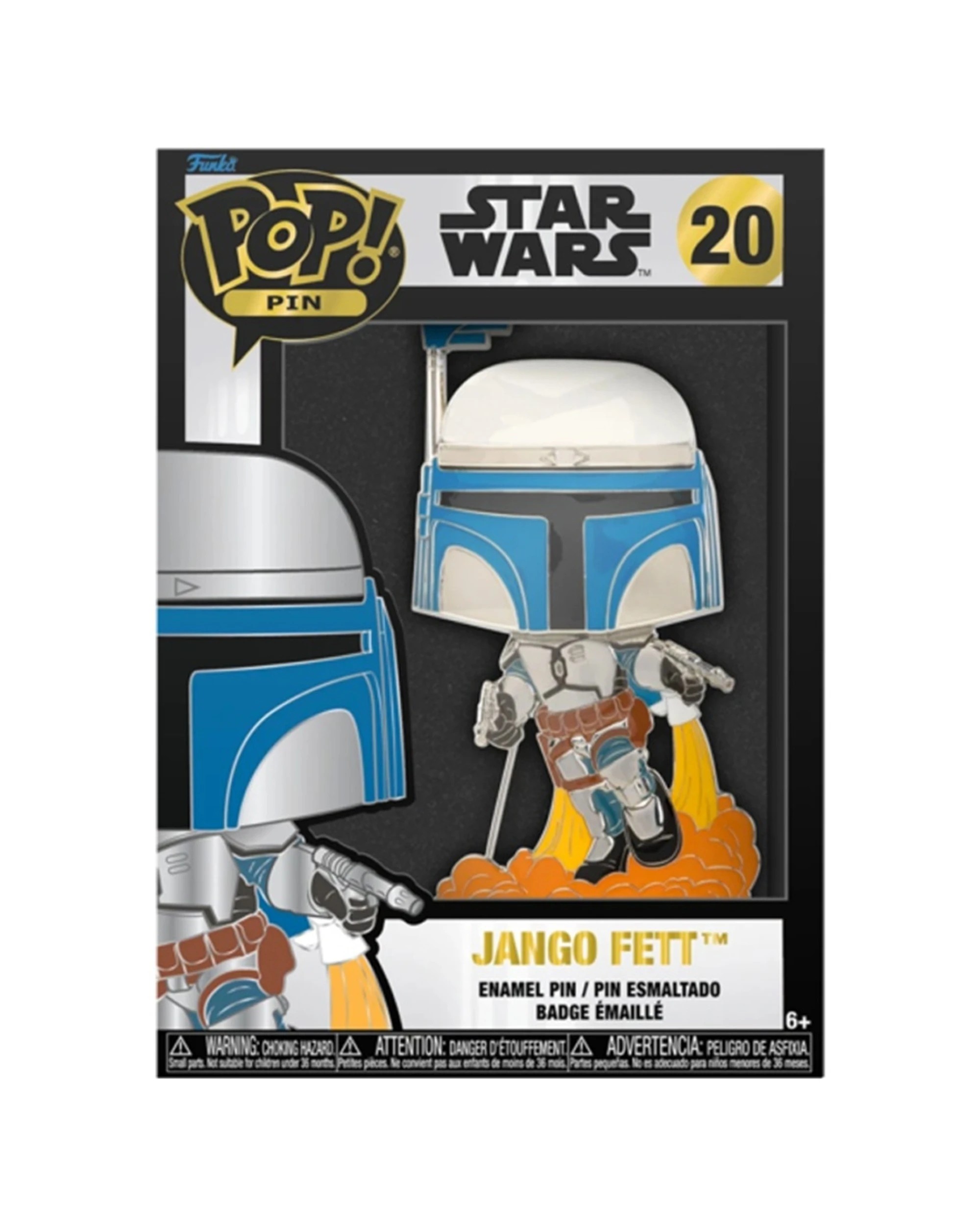2 Pop! Star Wars Jango Fett Wearable Enamel Pin - Multi, 2 of 3