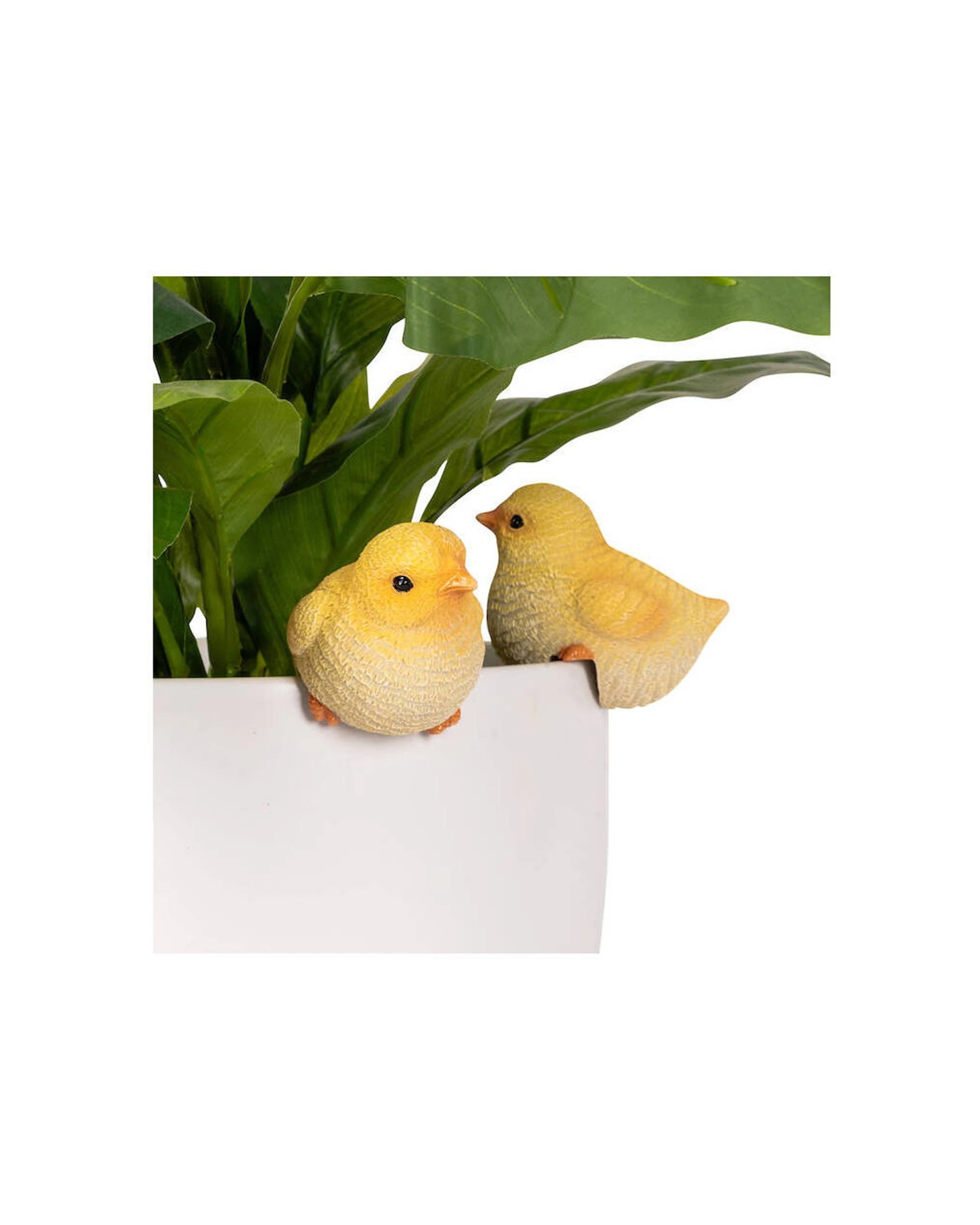 2 Alfresco 4pk Polyresin Fixed Gap Chick Pot Sitters Home Plant Decor - Multi, 2 of 3