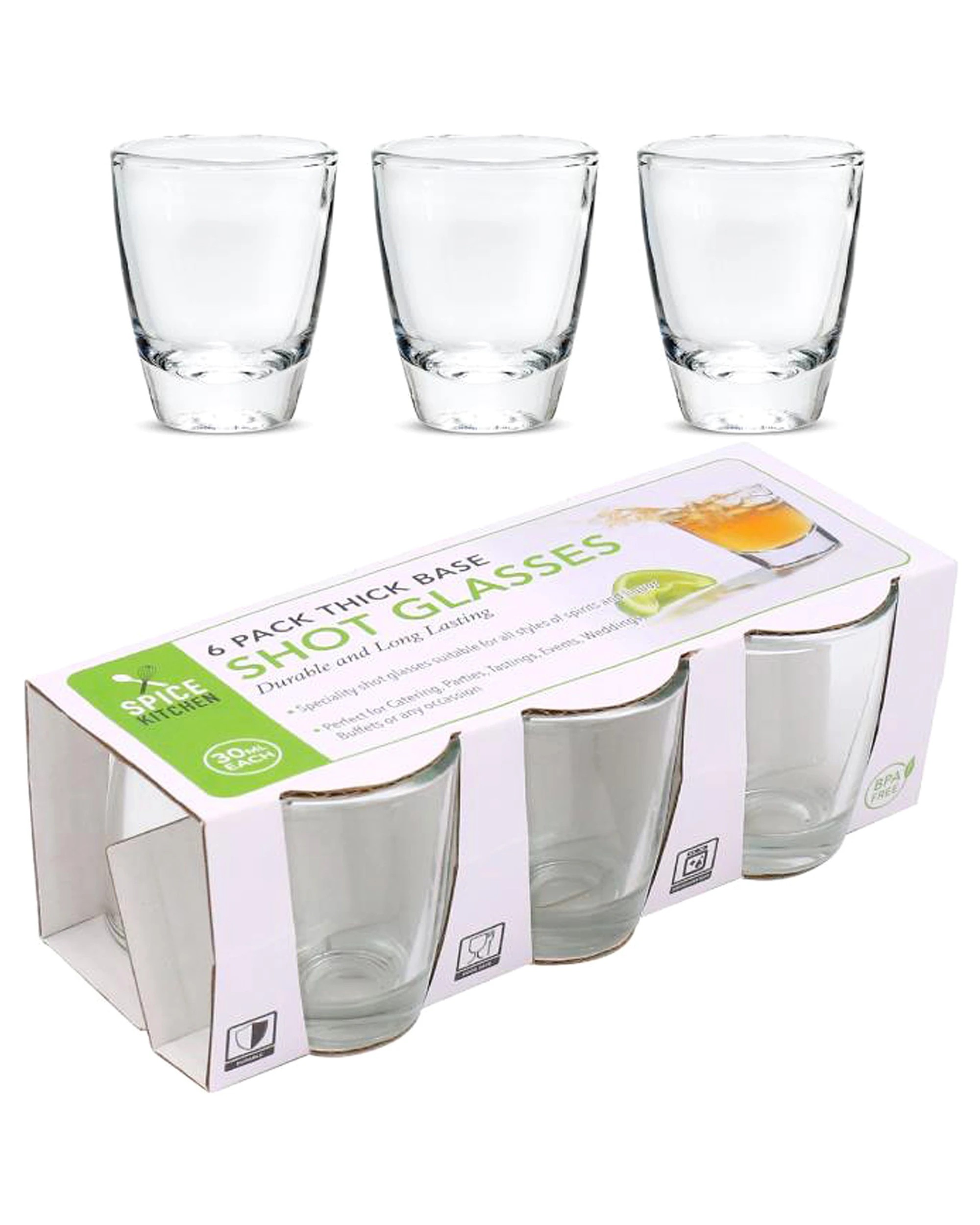 1 Spice Kitchen Shot Glasses 30ml Pack of 6, 1 of 1