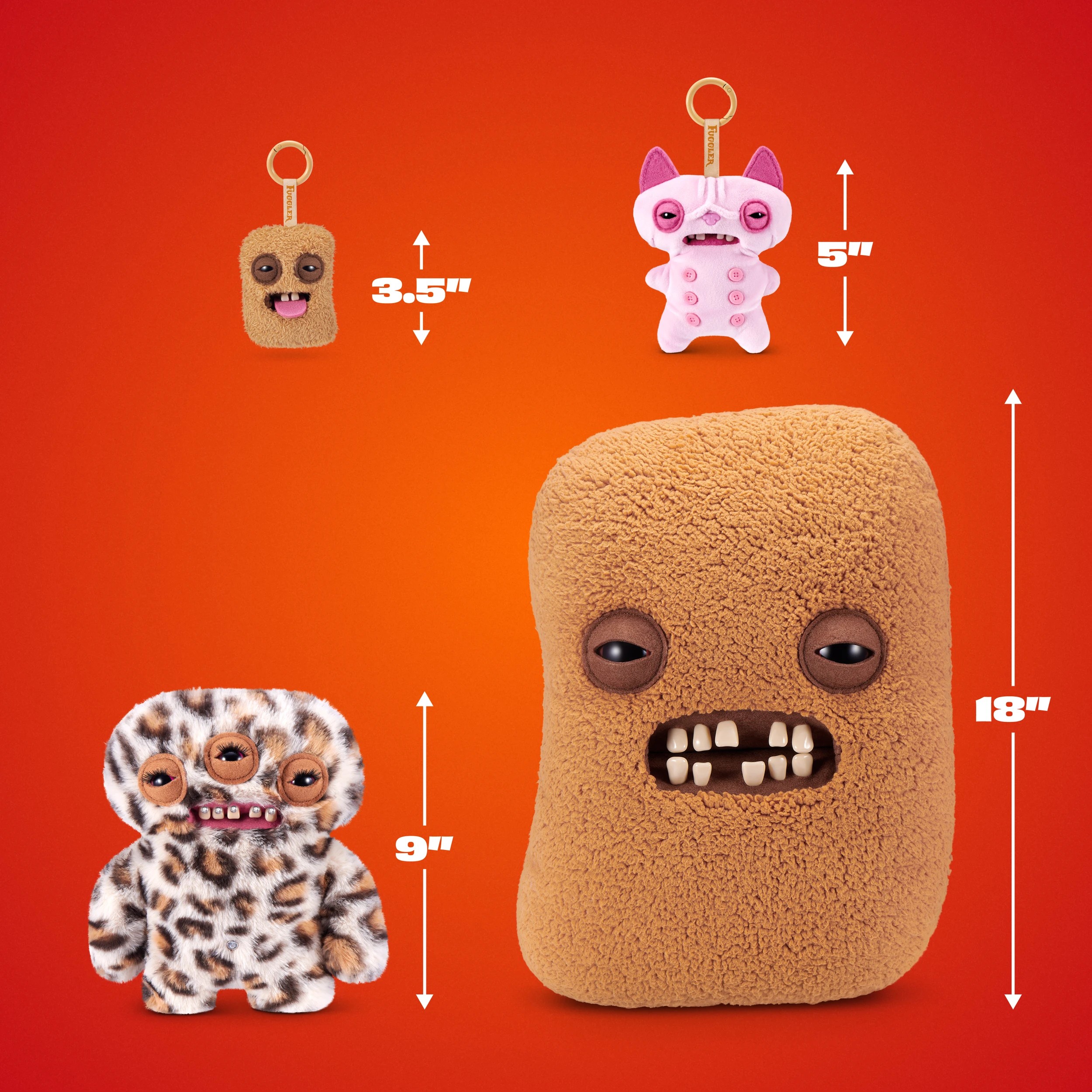 8 9cm ZURU Fuggler Fugg Nuggets Plush Bag Charms - Assorted, 8 of 10