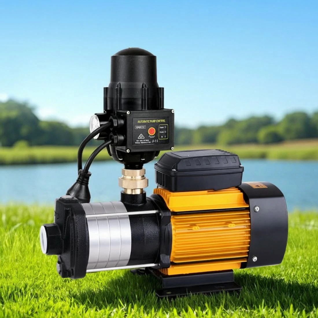 2 Giantz Garden Water Pump High Pressure 2000W Max 5-Stage Tank Irrigation Transfer Booster Pump - Orange, 2 of 2