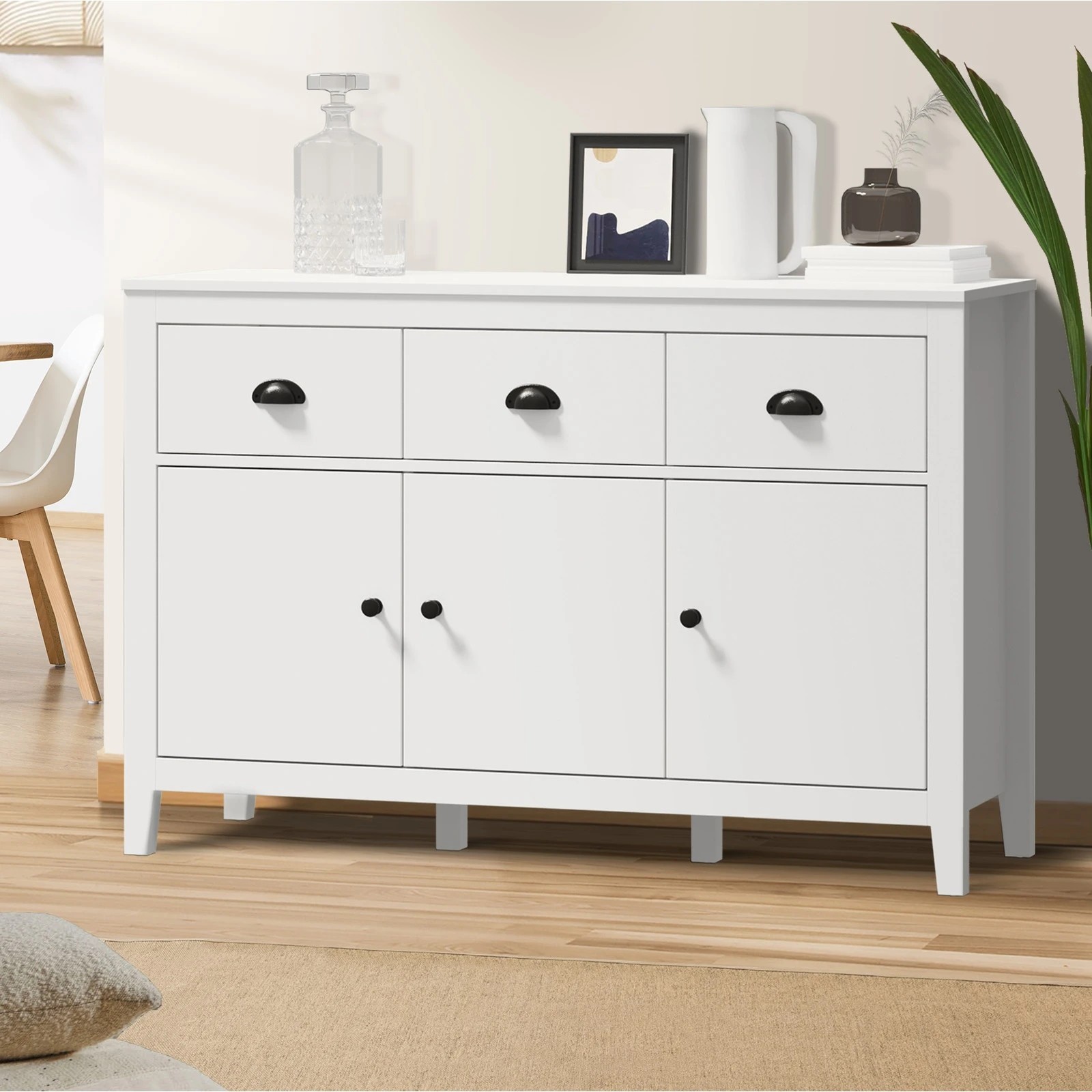 2 Oikiture Buffet Sideboard Cupboard
 - White, 2 of 10