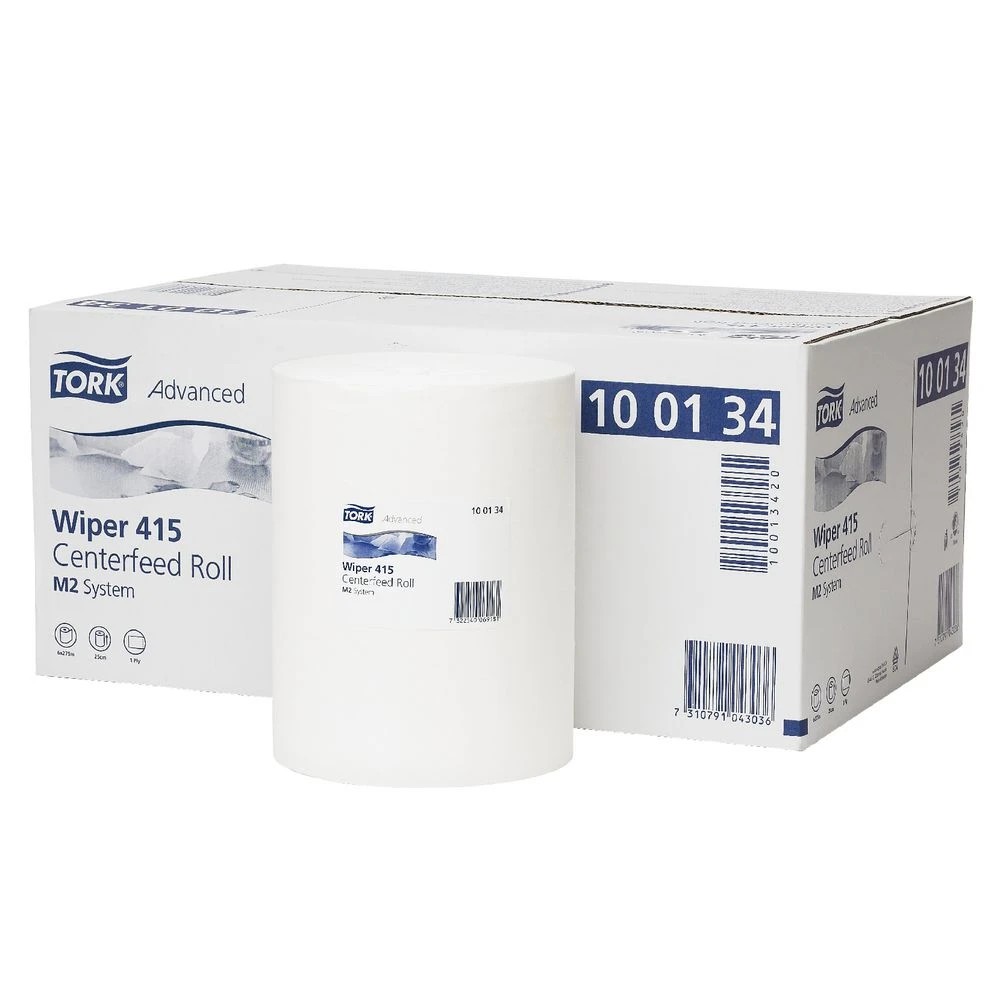 2 Tork M2 Wiping Paper Centrefeed Roll, 2 of 2