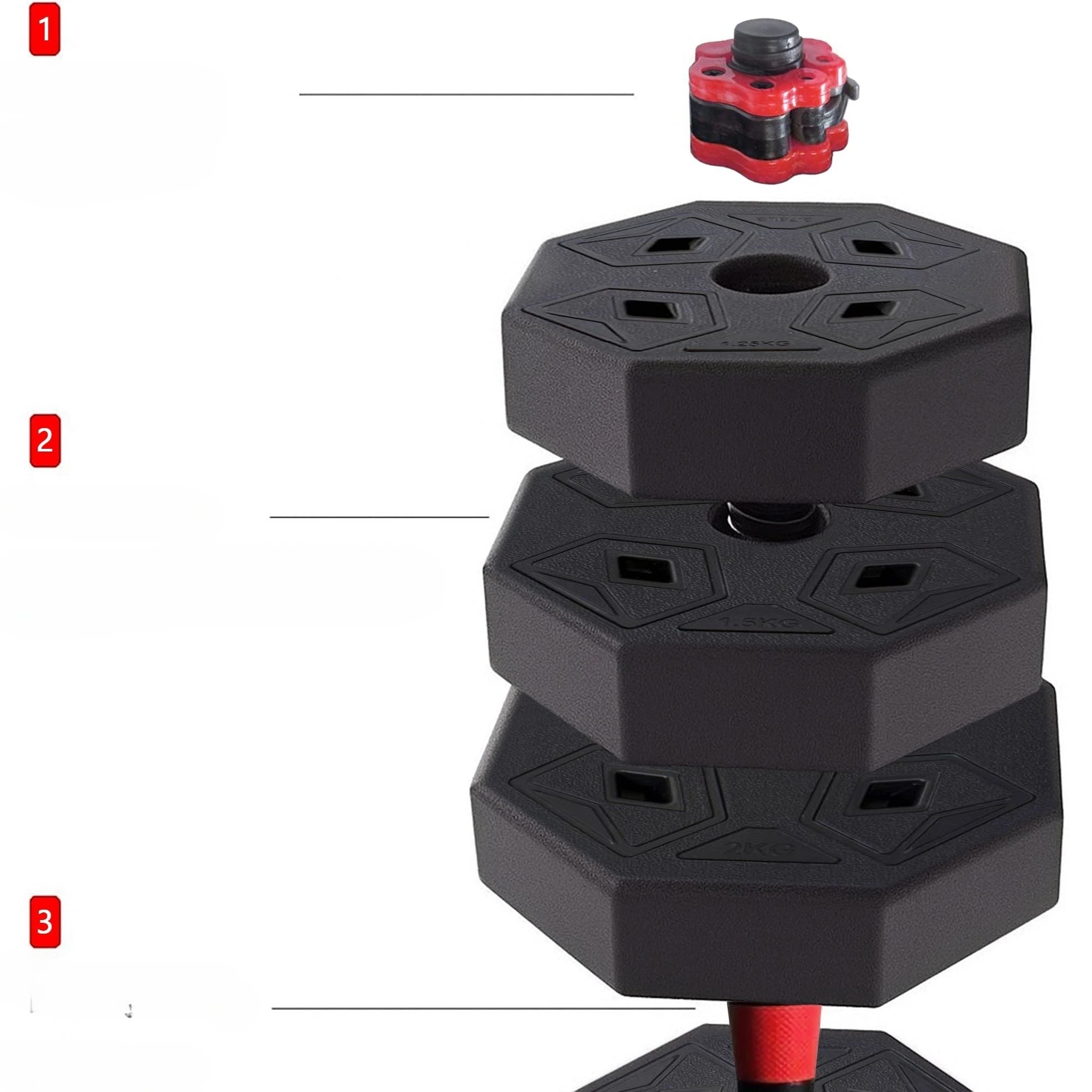 5 Fitness Master Adjustable Dumbbell Set Octagonal Antiroll Barbell Training 40kg, 5 of 6