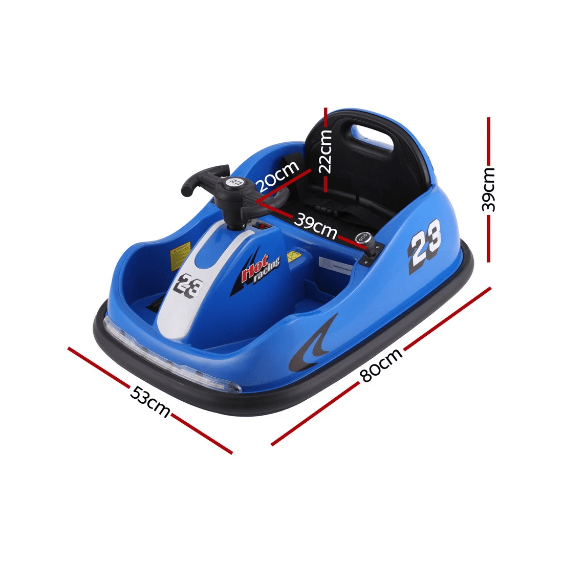 2 Rigo Kids Ride On Car Bumper Kart 6V Electric Toys Cars Remote Control - Blue, 2 of 6