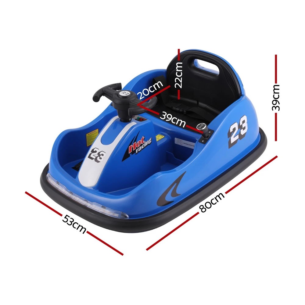2 Rigo Kids Ride On Car Bumper Kart 6V Electric Toys Cars Remote Control - Blue, 2 of 6