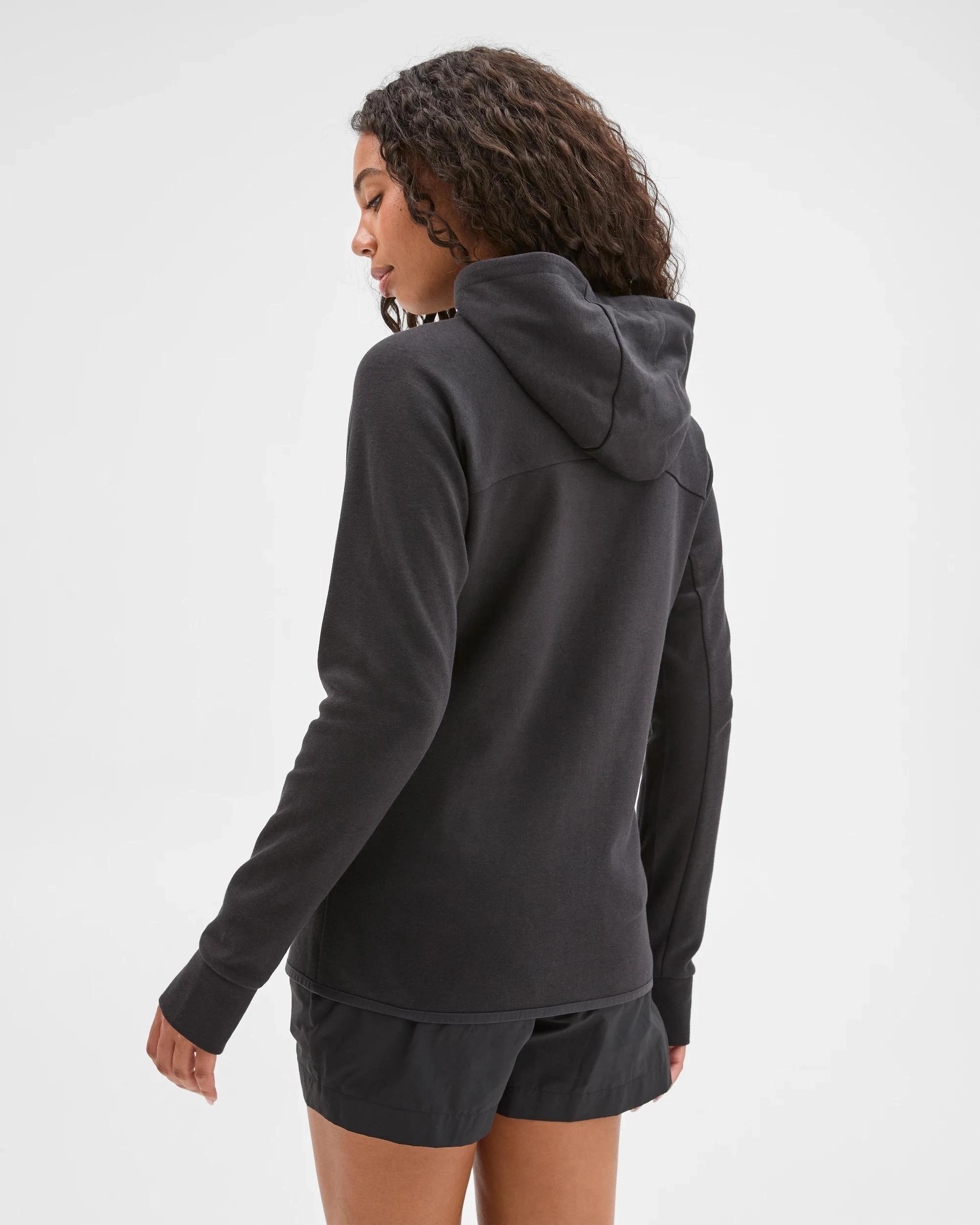 6 Target Active Active Australian Cotton Blend Athleisure Tech Fleece Jacket BLACK, 6 of 6
