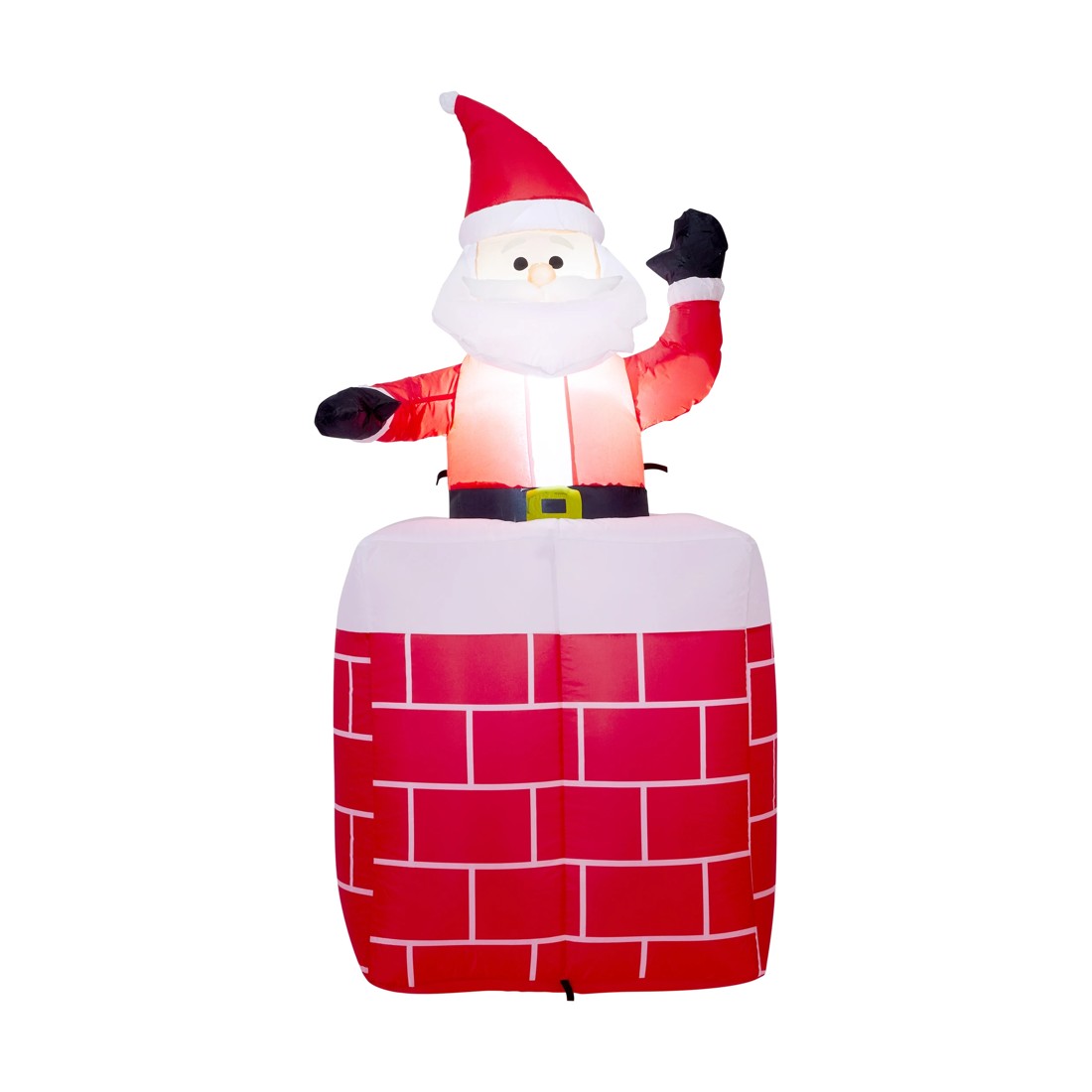 1 Low Voltage LED Inflatable Santa in Chimney, 1 of 9