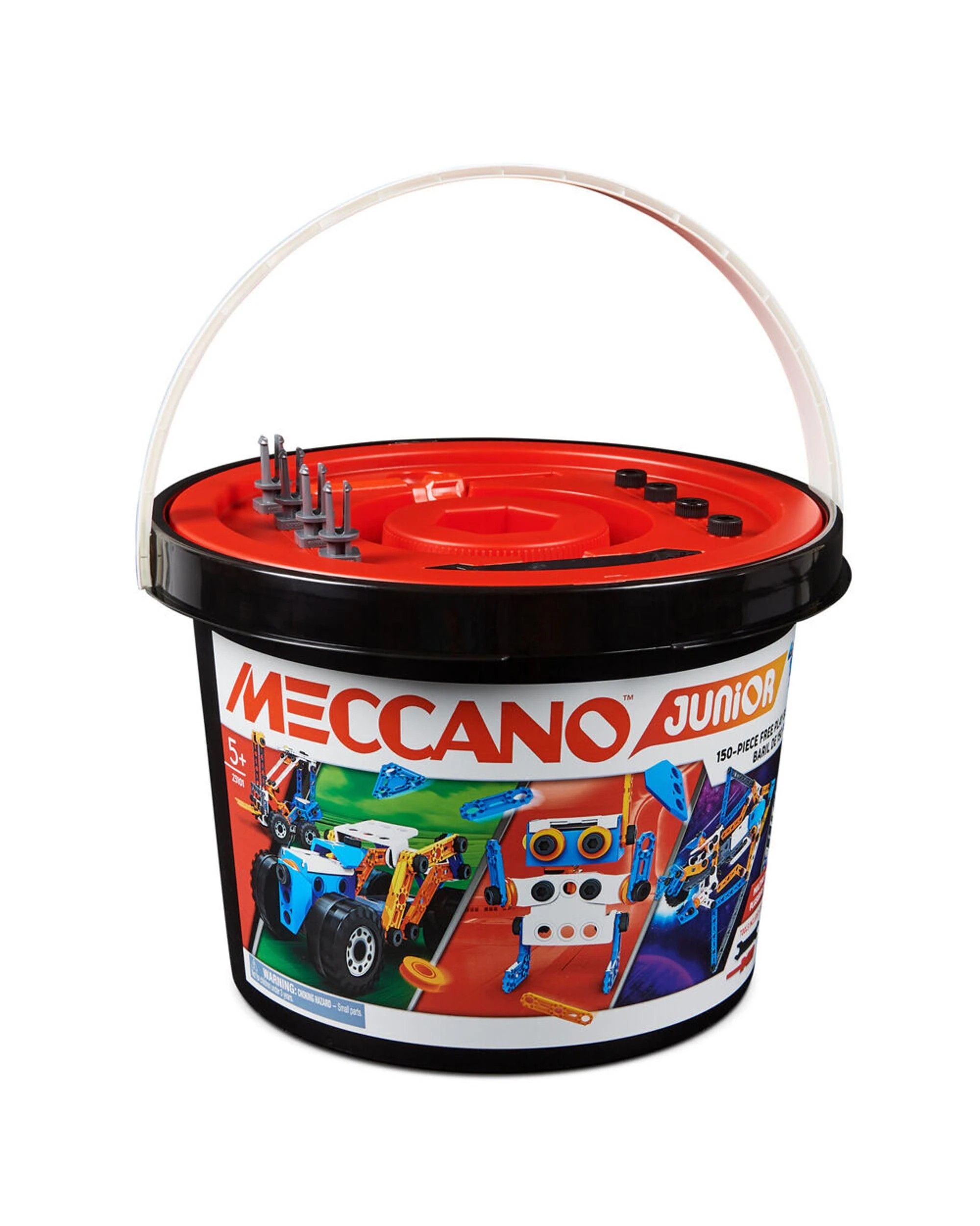 7 Meccano Junior 150 Piece Free Play Model Building Bucket, 7 of 9